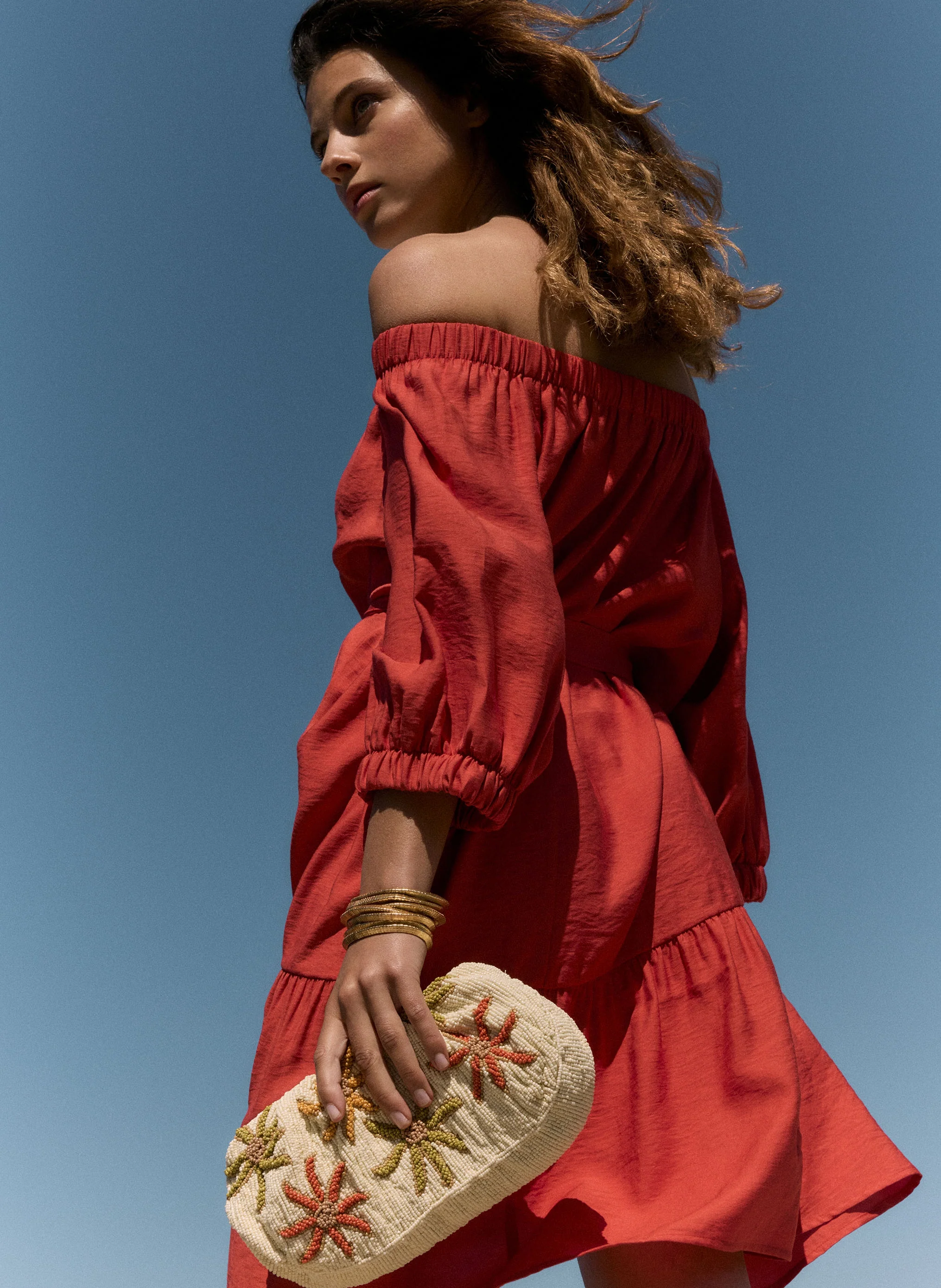 ROBE COURTE MARYSE paprika - Image 2