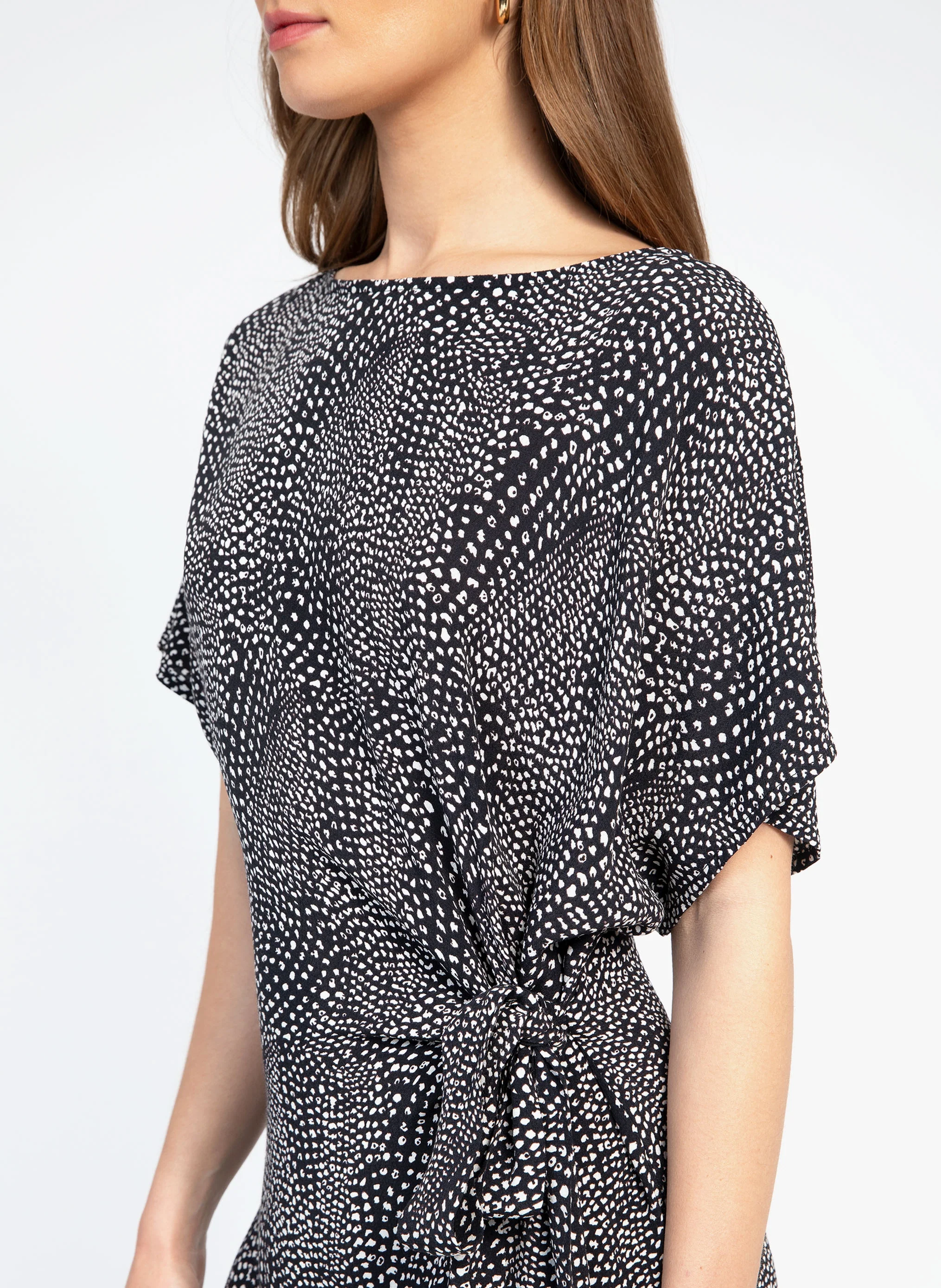 ROBE COURTE MELOVIE aurore noir - Image 2