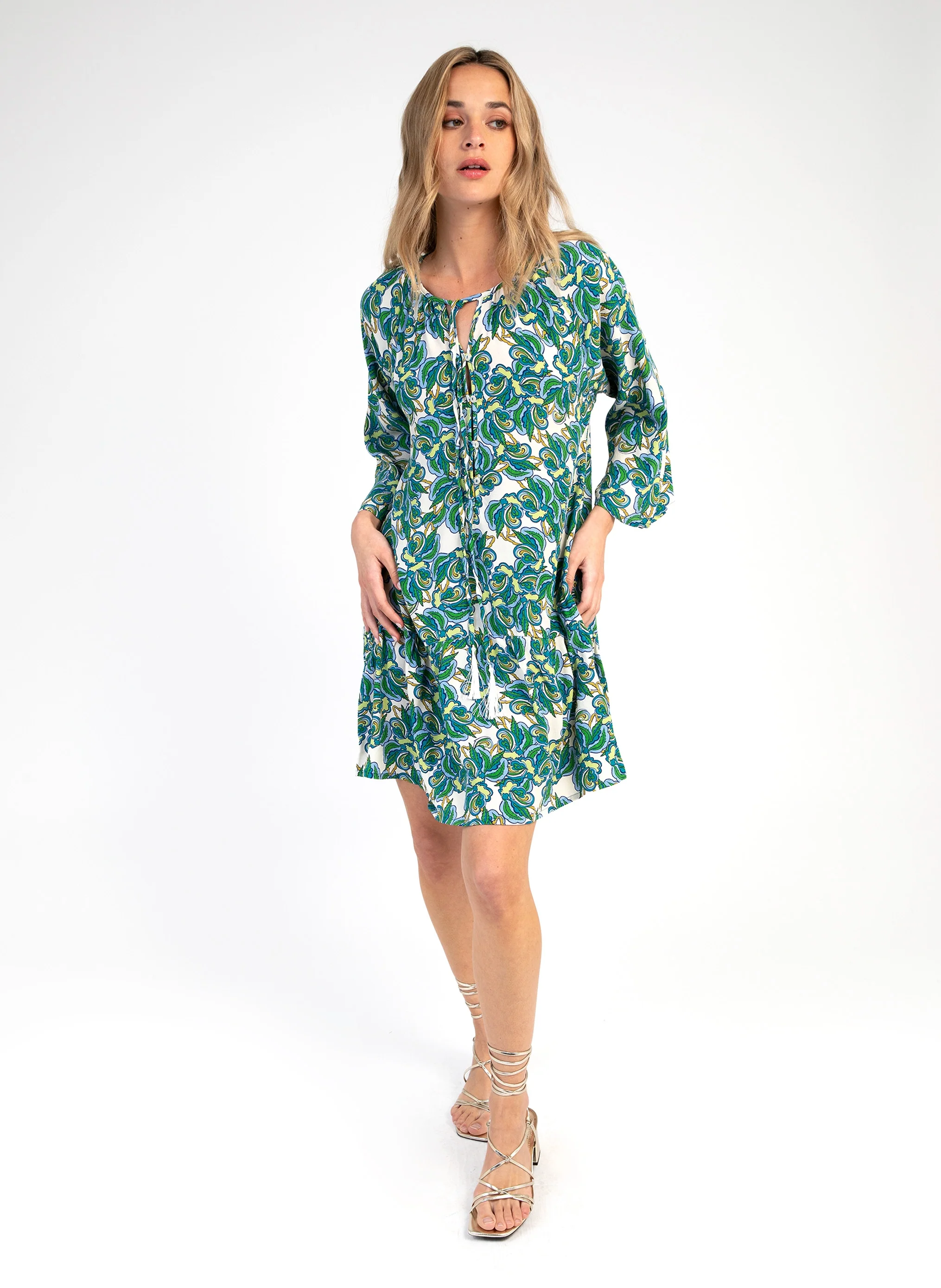 ROBE COURTE MILONA beatrice turquoise