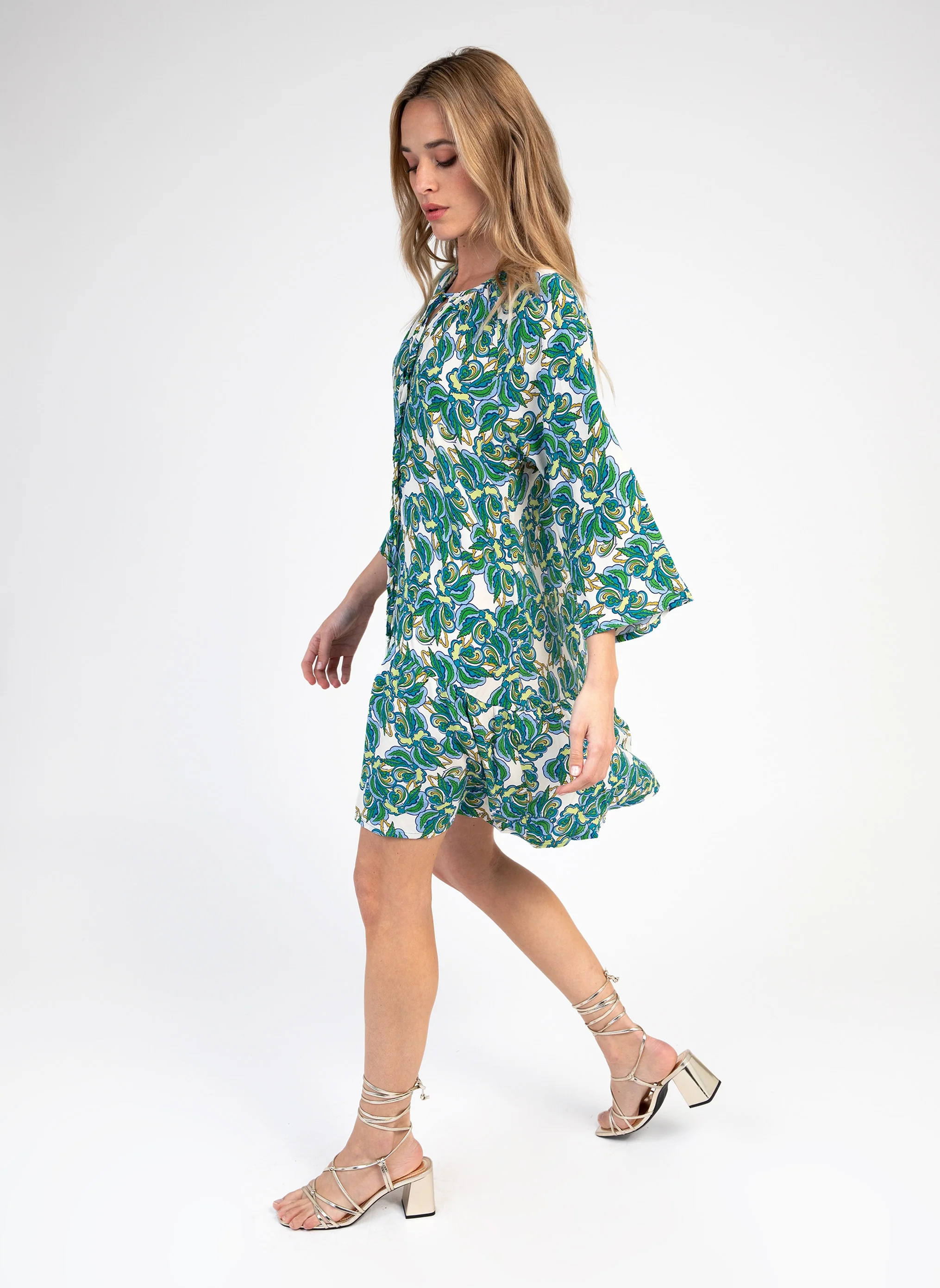 ROBE COURTE MILONA beatrice turquoise - Image 2