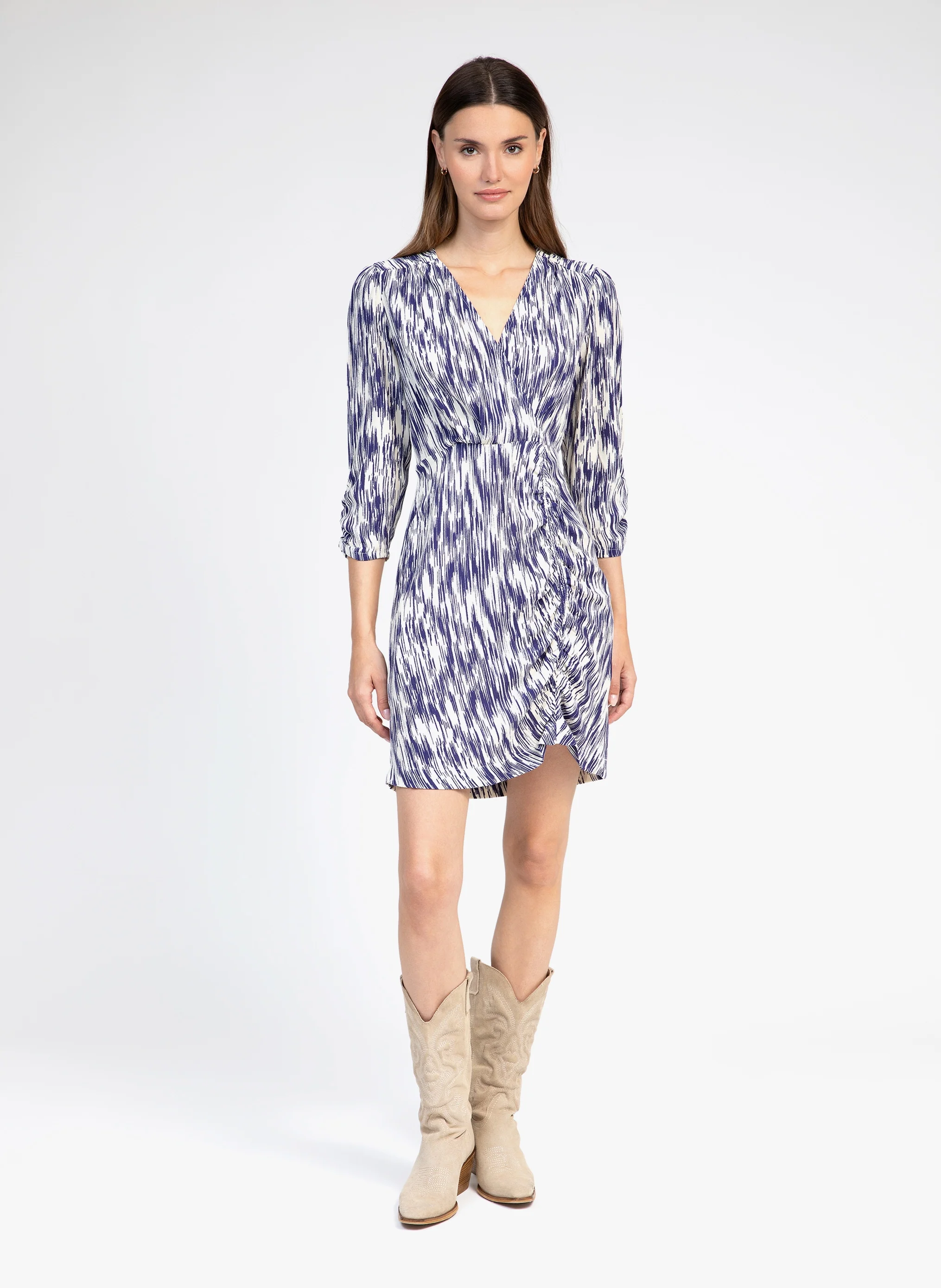 ROBE COURTE MIVANIA biso bleu