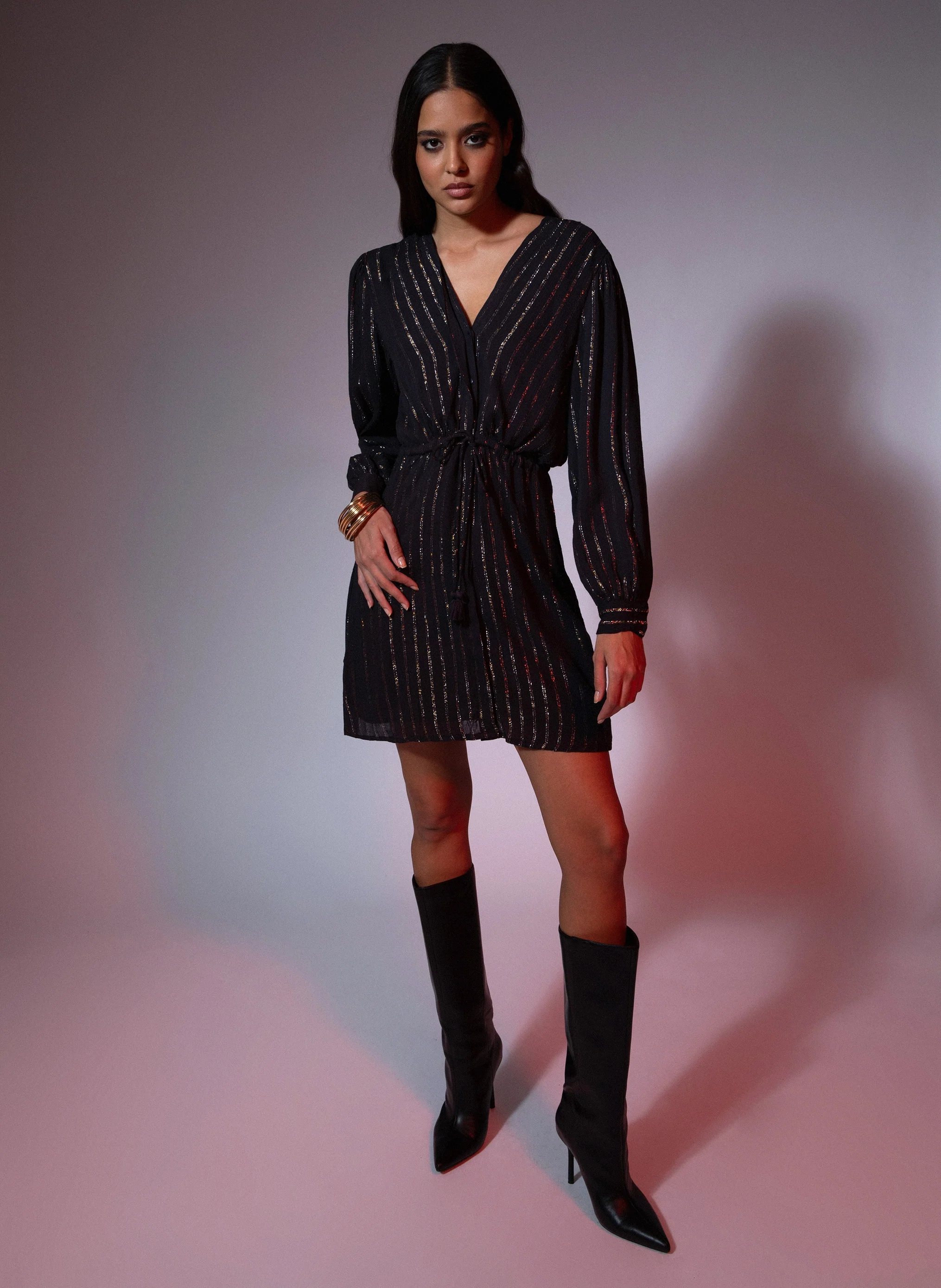 ROBE COURTE OCEA noir - Image 2
