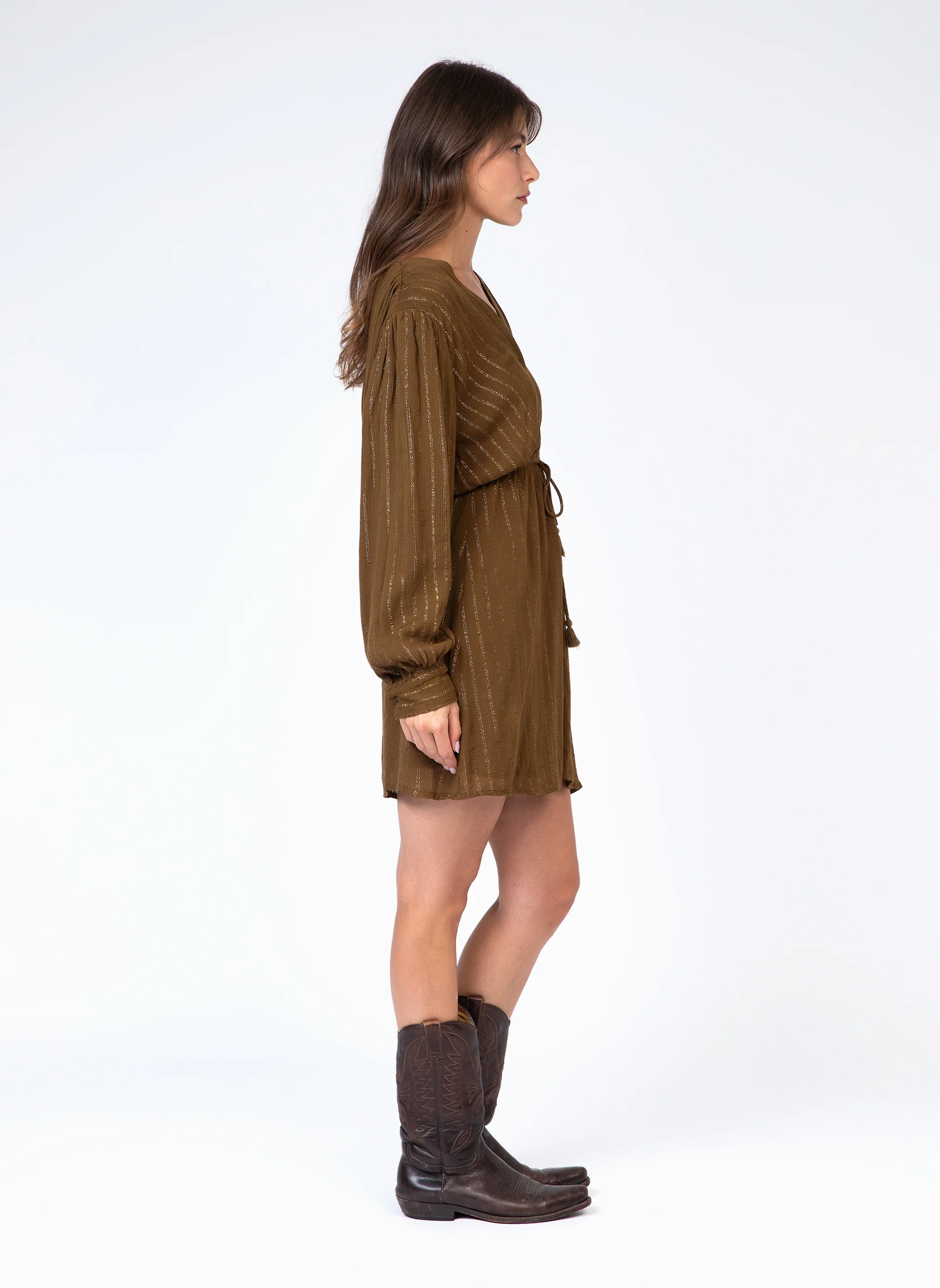 ROBE COURTE OCEA olive - Image 3
