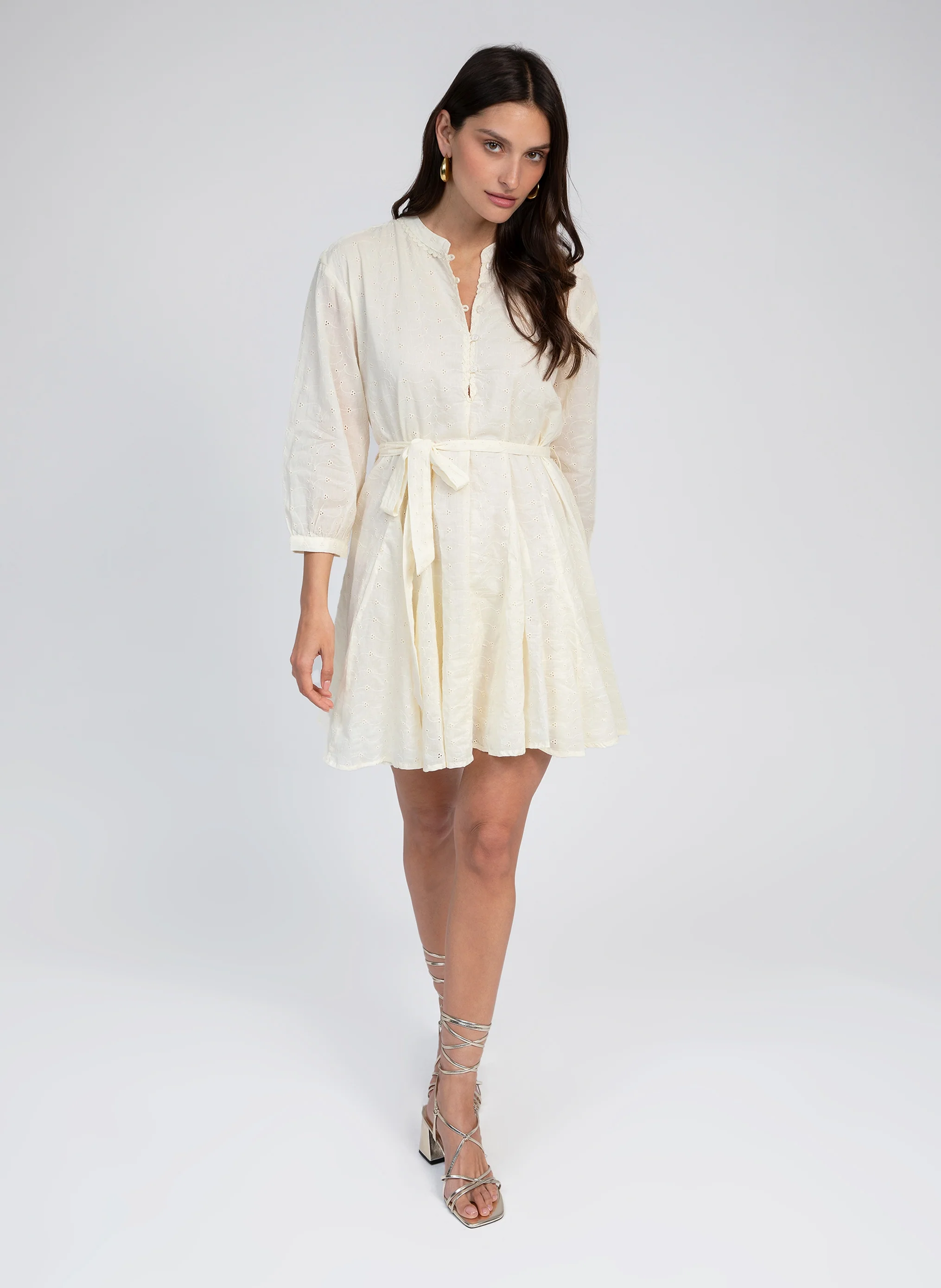 ROBE COURTE ODREANY vanille