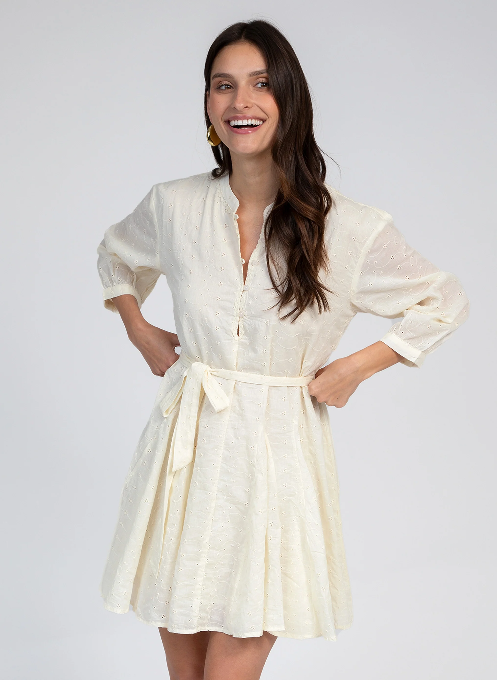 ROBE COURTE ODREANY vanille - Image 2