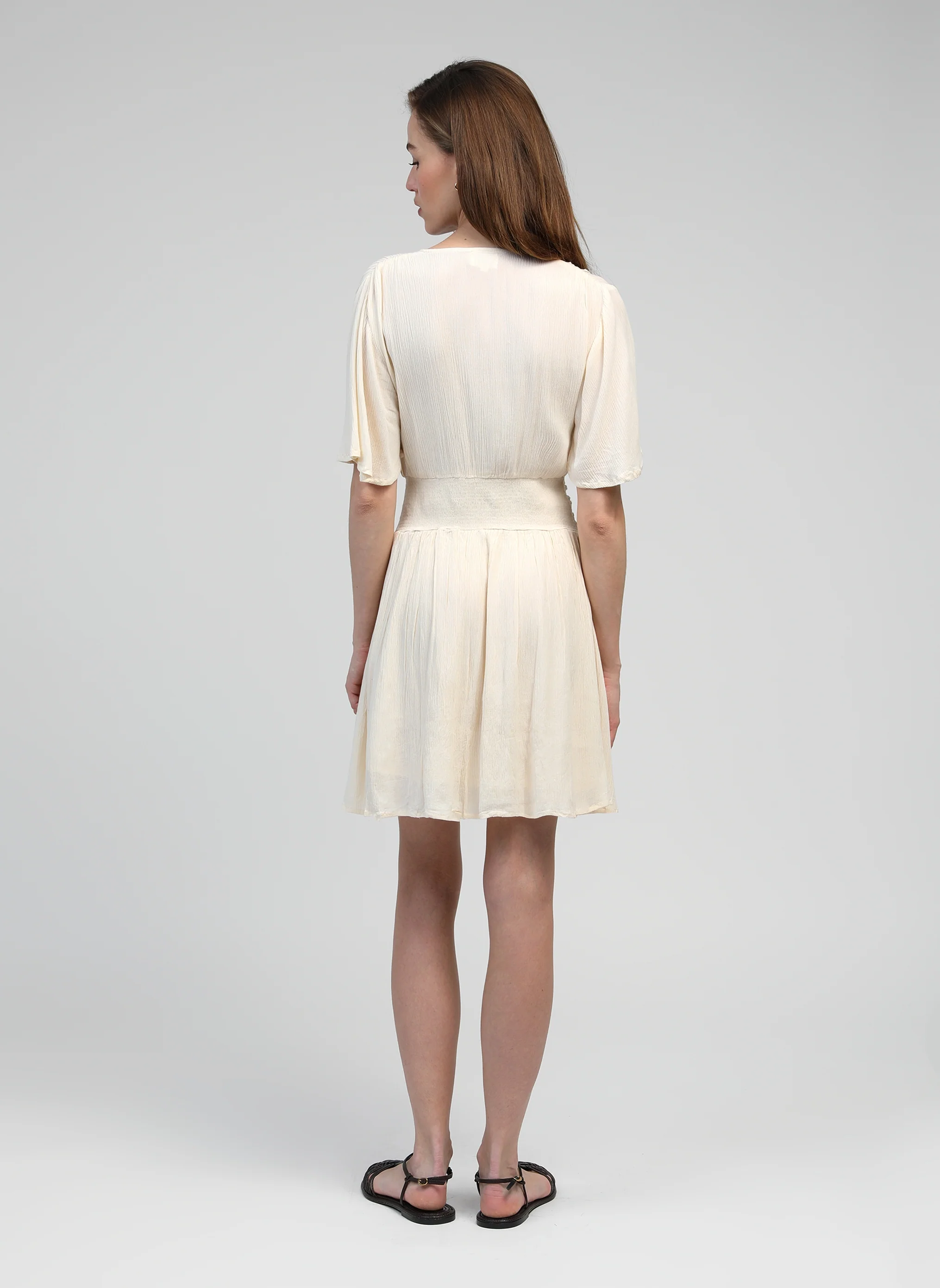 ROBE COURTE OFLAMY ecru - Image 5