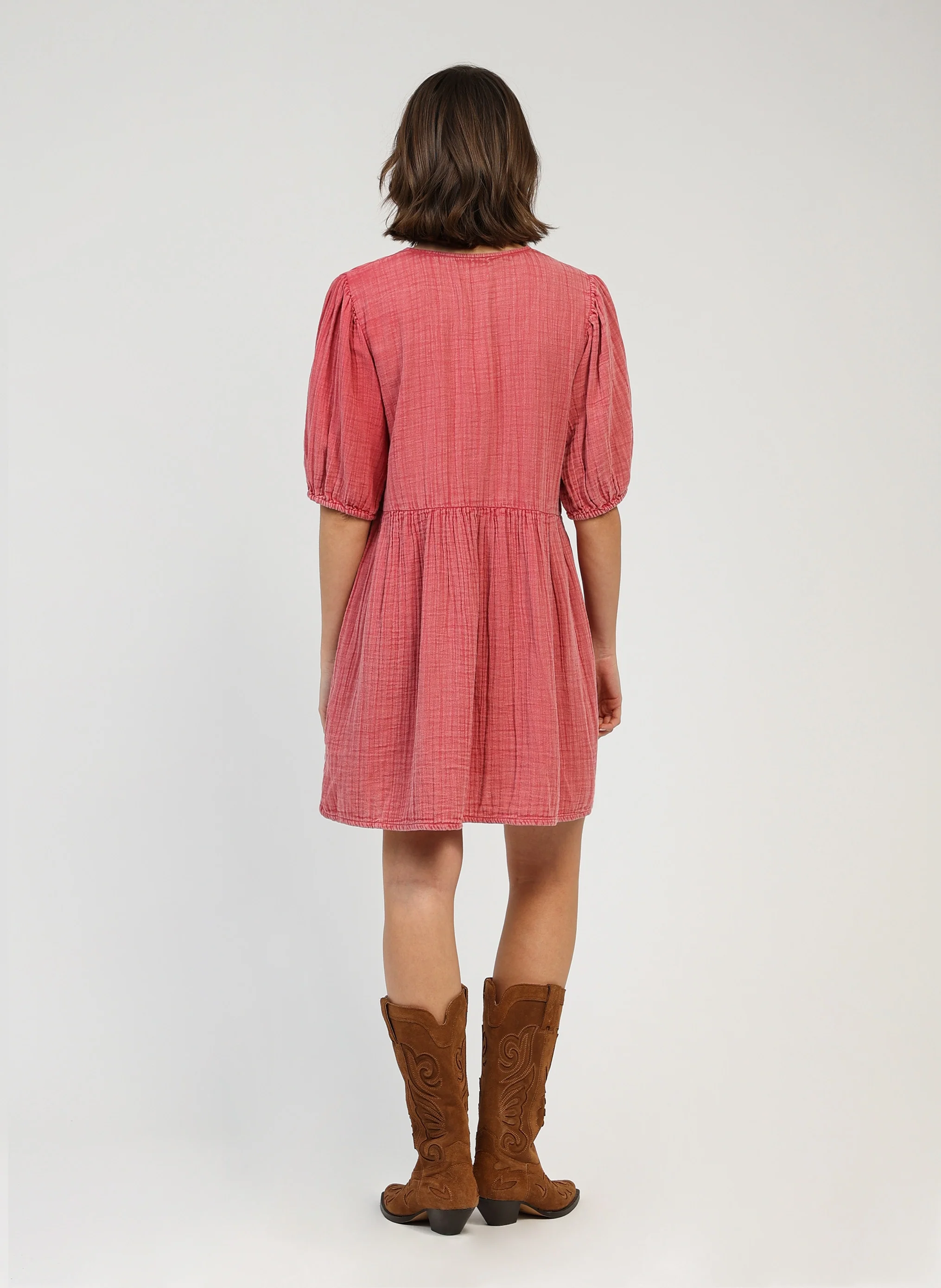 ROBE COURTE OLEONIA rose - Image 6