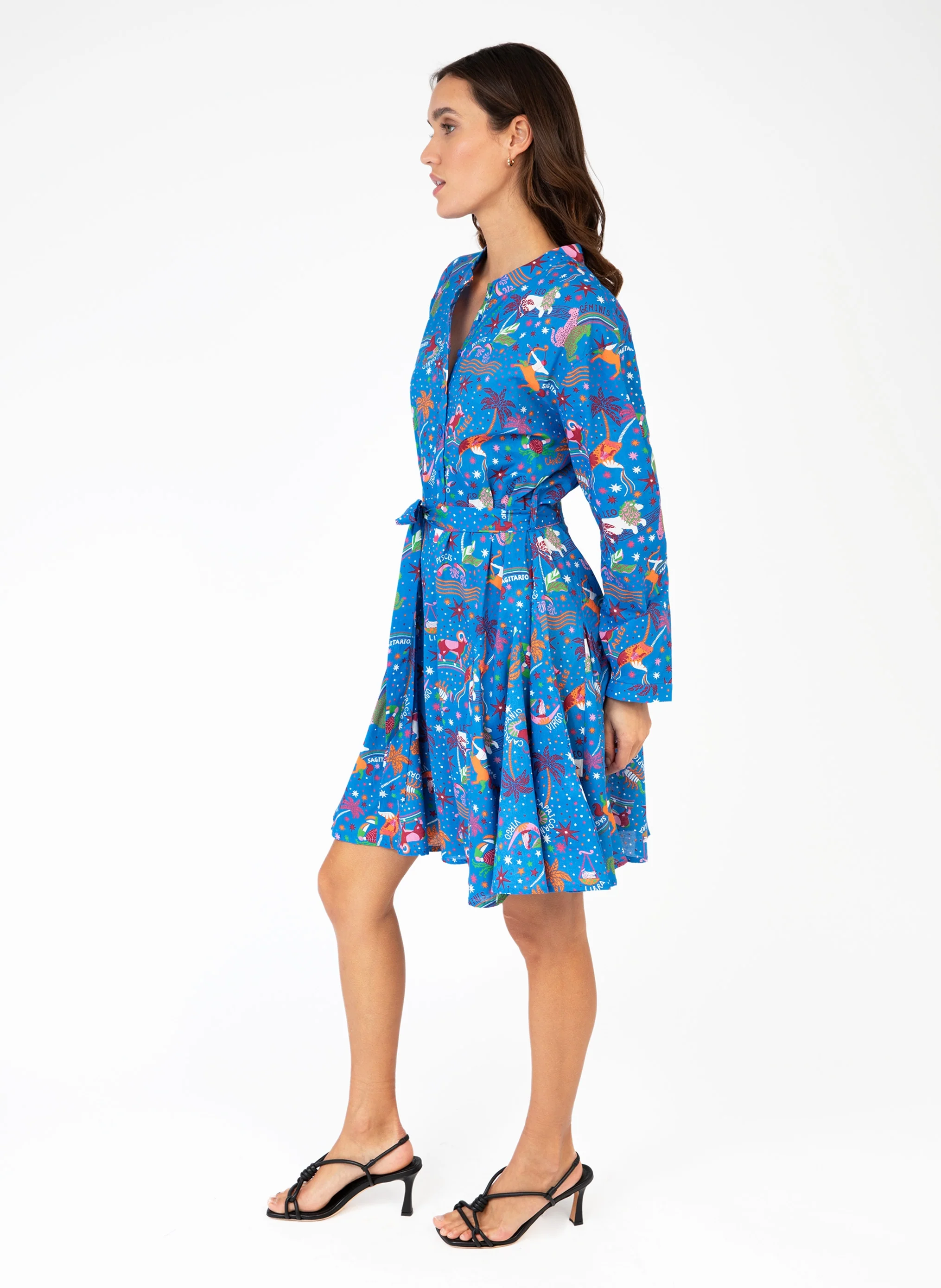 ROBE COURTE OLINATA circa bleu - Image 2