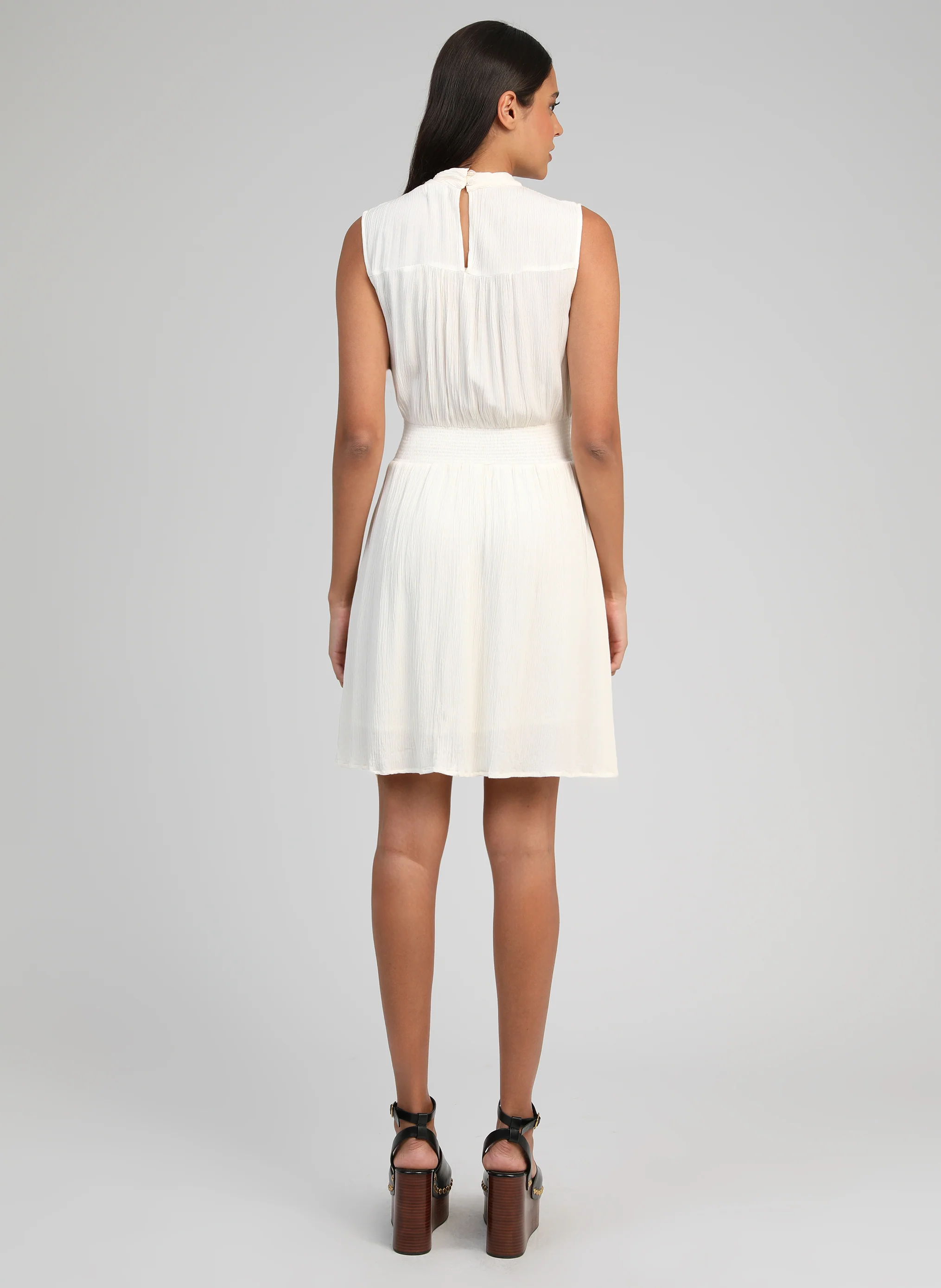 ROBE COURTE ORLEANE ecru - Image 4