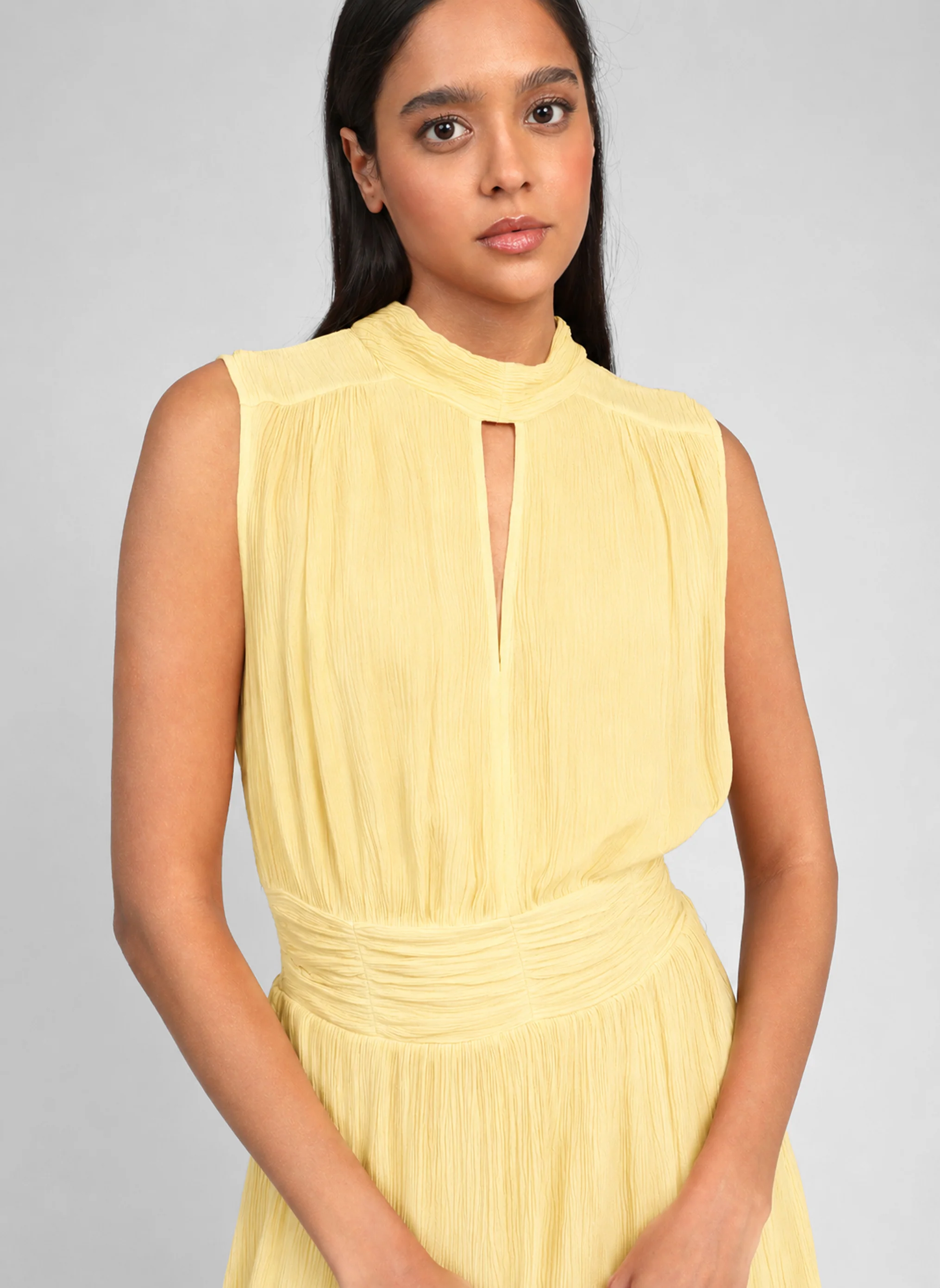 ROBE COURTE ORLEANE paille - Image 2