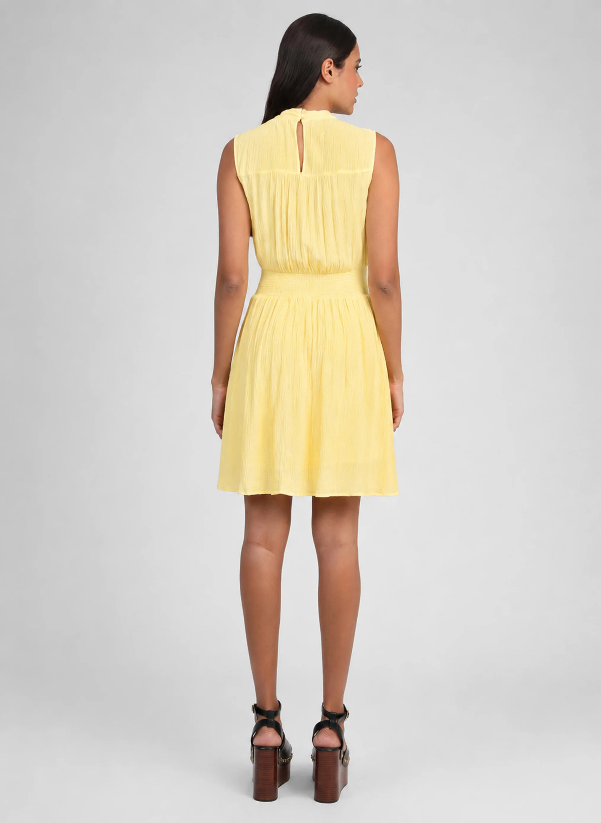ROBE COURTE ORLEANE paille - Image 4