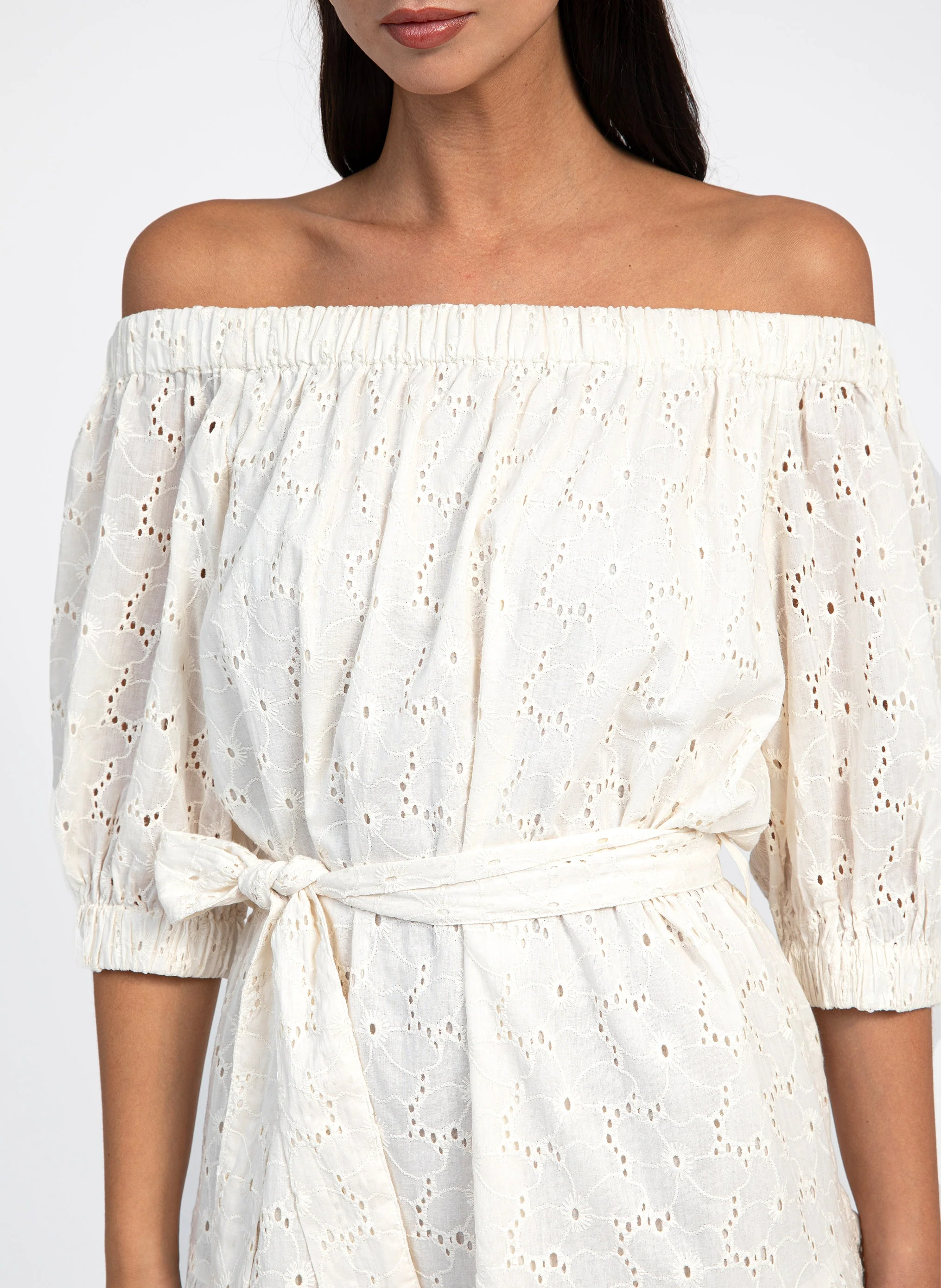 ROBE COURTE OVIANY ecru - Image 2