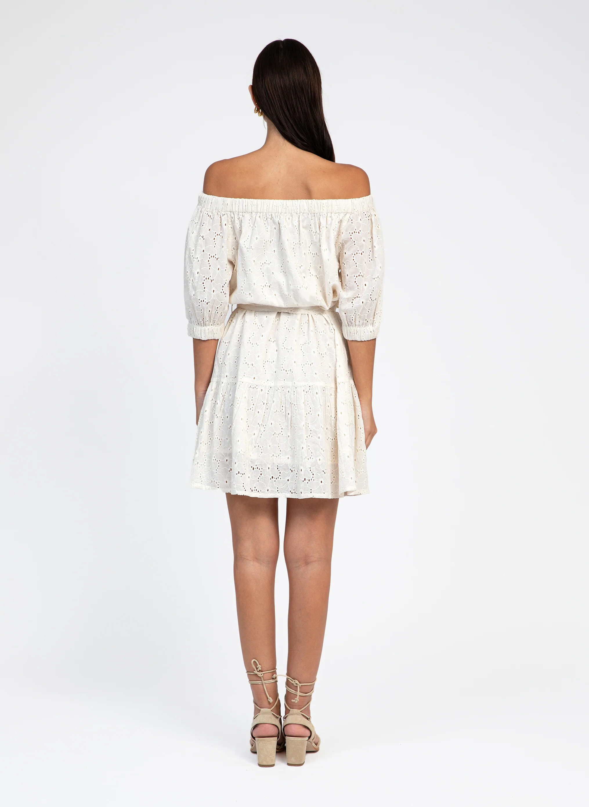 ROBE COURTE OVIANY ecru - Image 4