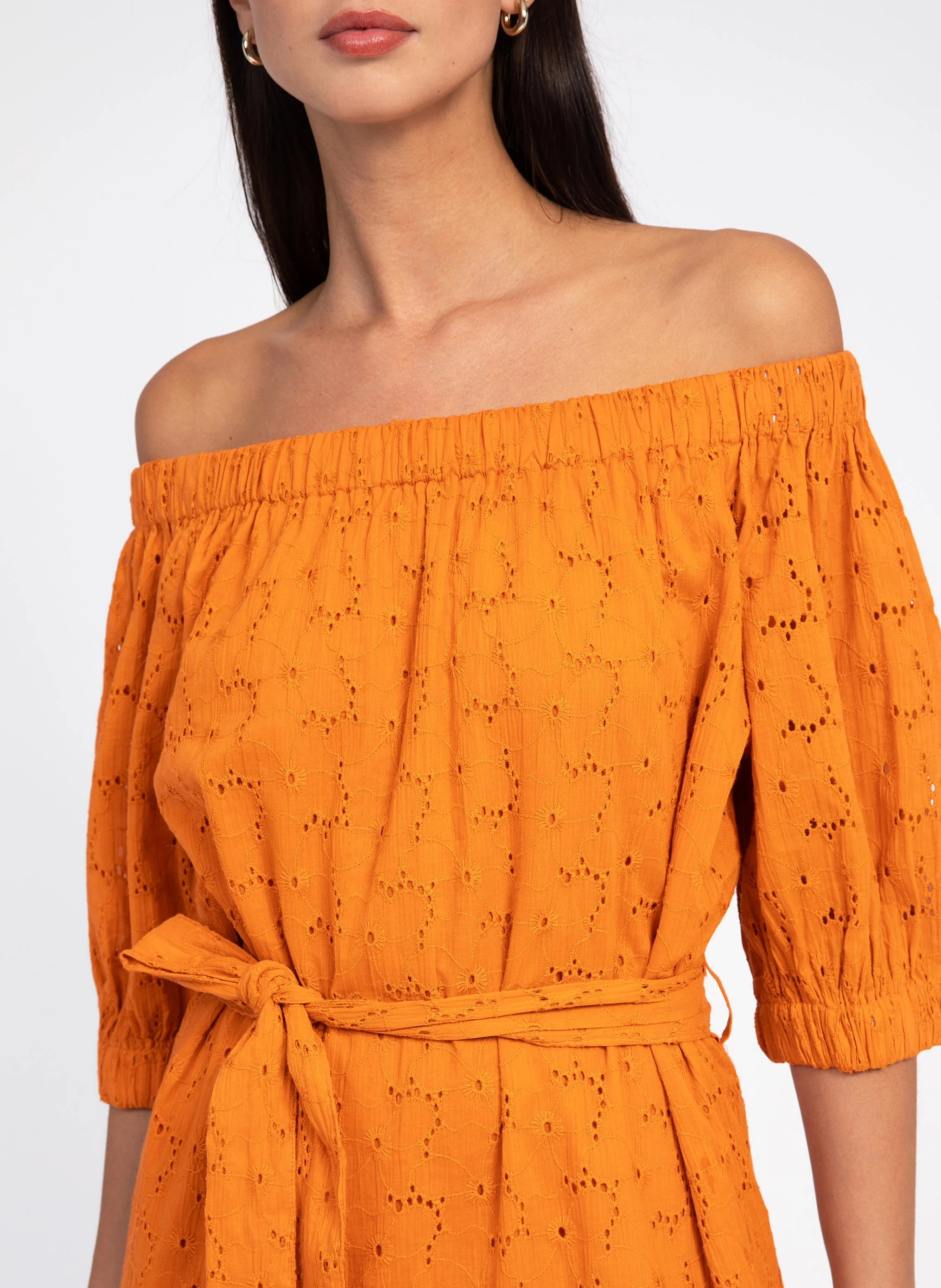 ROBE COURTE OVIANY orange - Image 2
