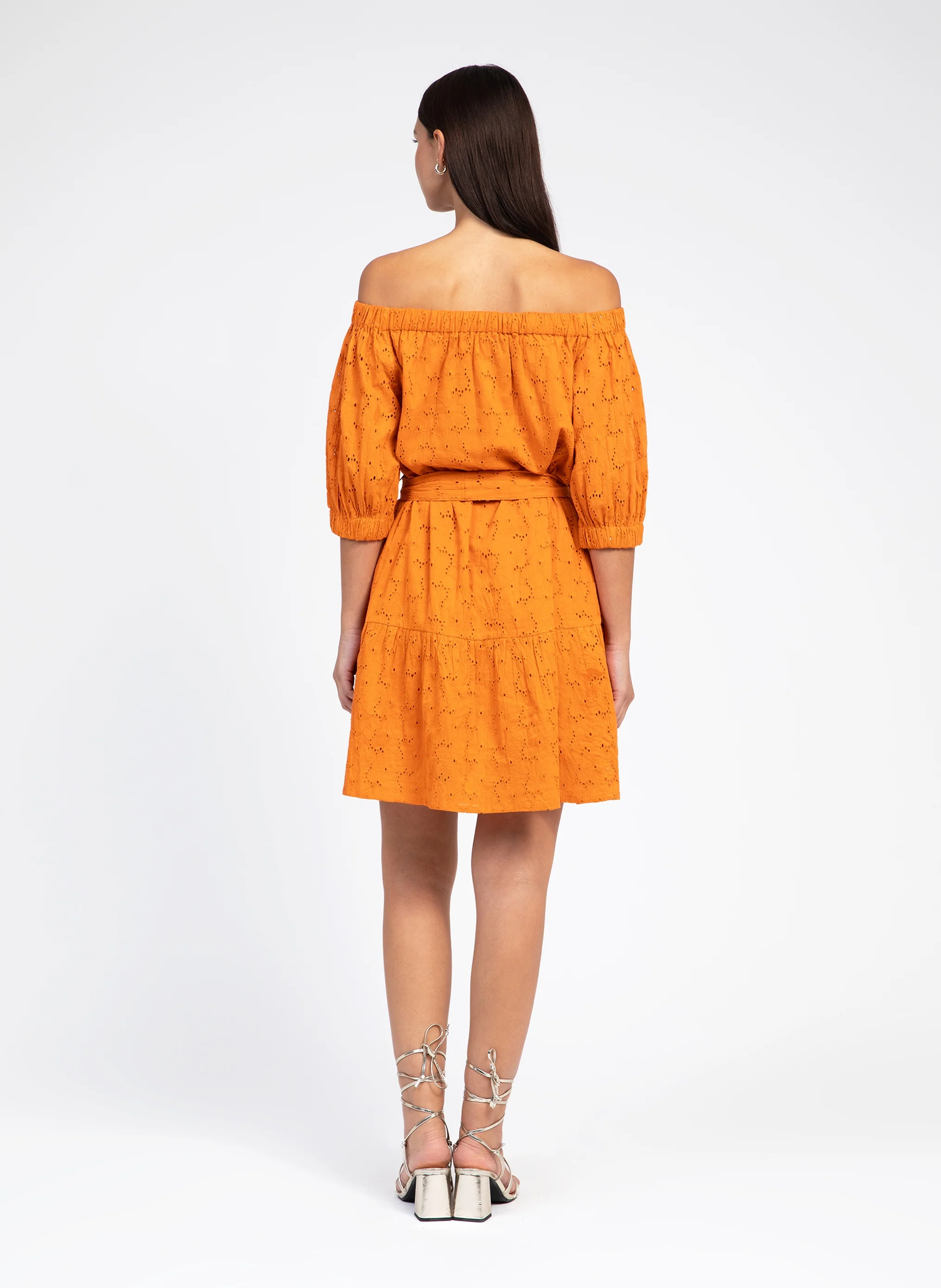 ROBE COURTE OVIANY orange - Image 4