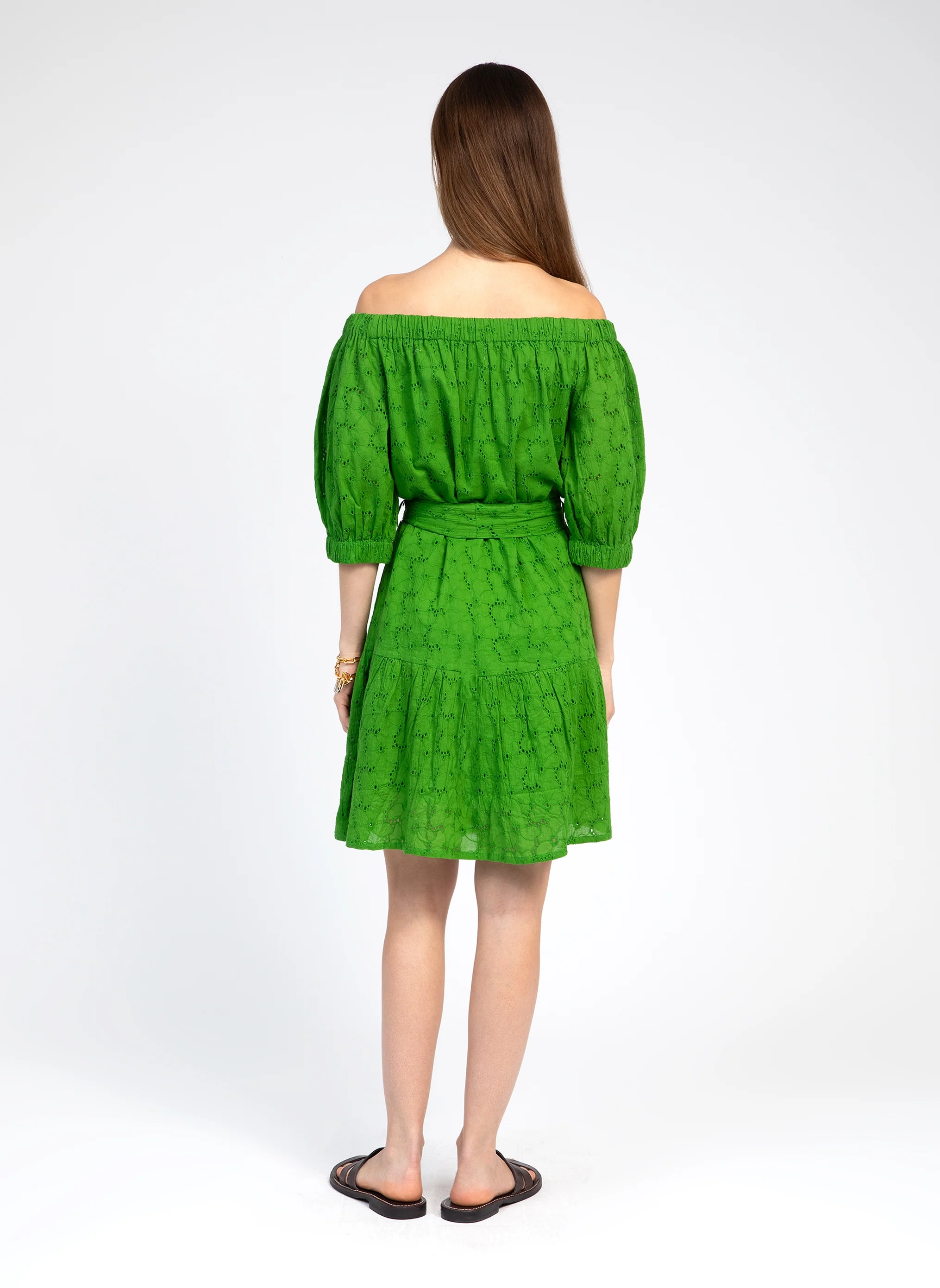 ROBE COURTE OVIANY vert - Image 4