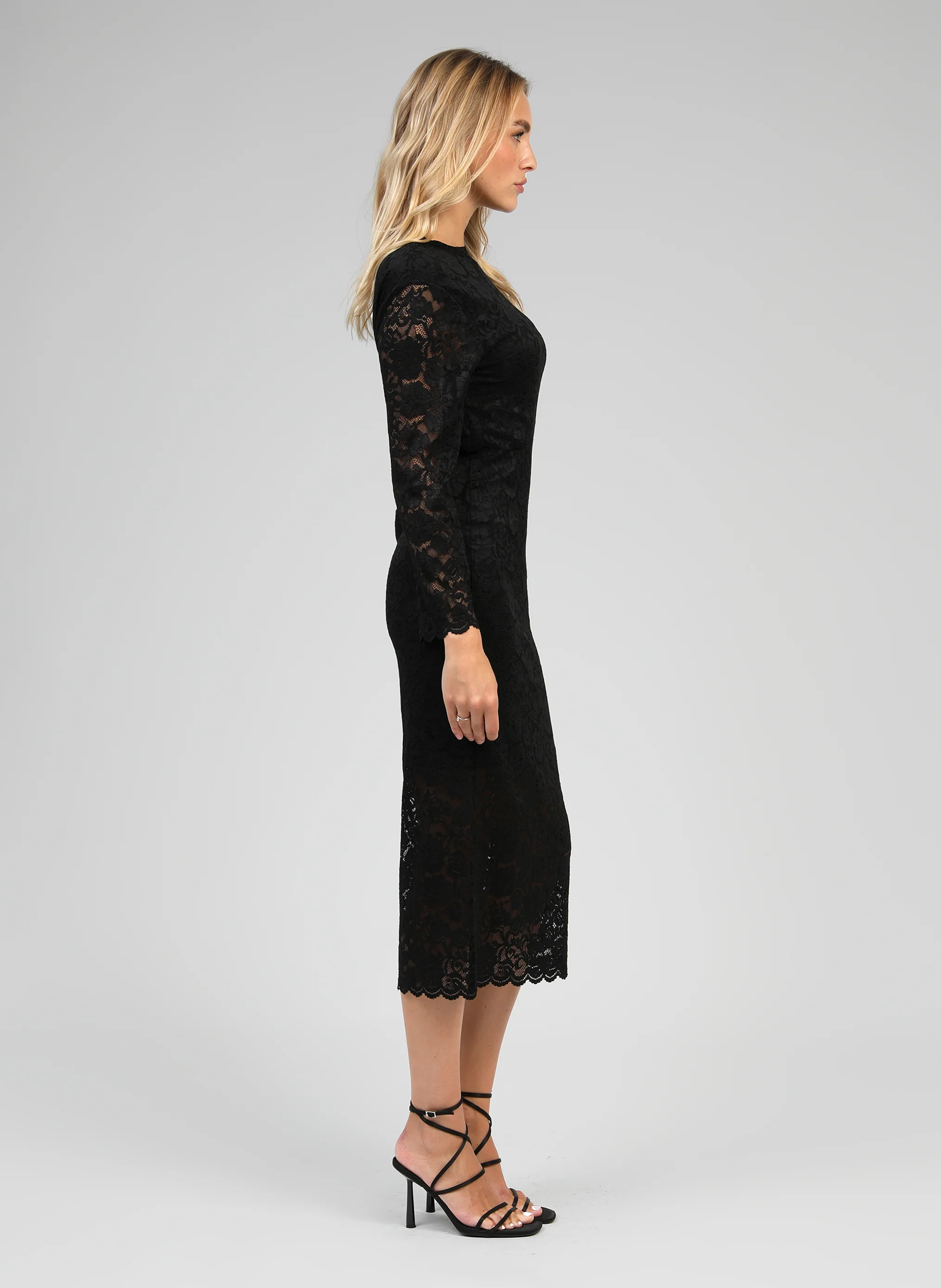 ROBE MIDI EMALIE noir - Image 3