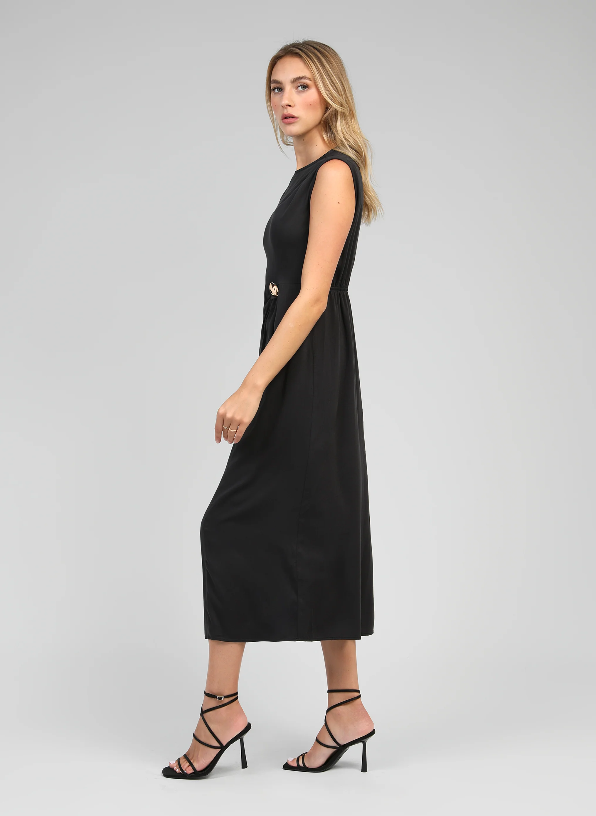 ROBE LONGUE MALEONY carbone - Image 3
