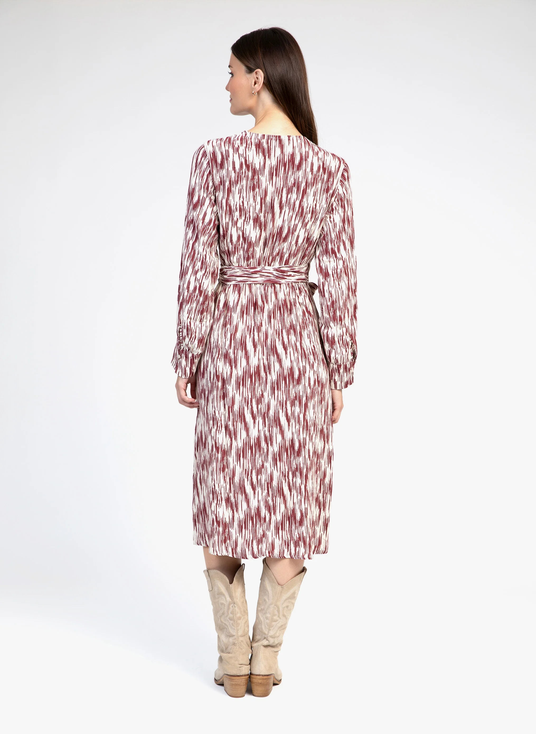 ROBE LONGUE MALILA biso grenat - Image 4