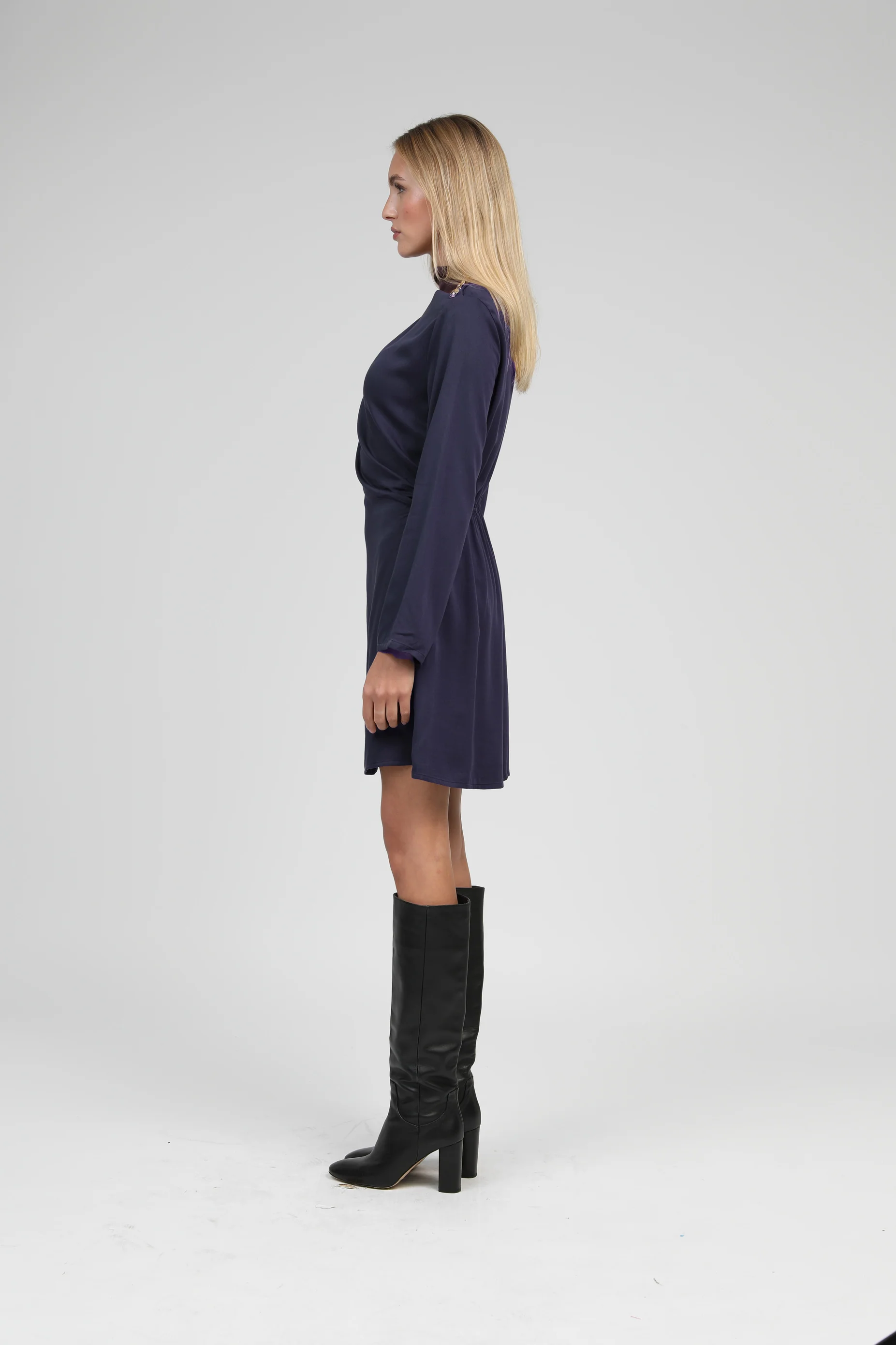 ROBE COURTE MANINON marine - Image 3