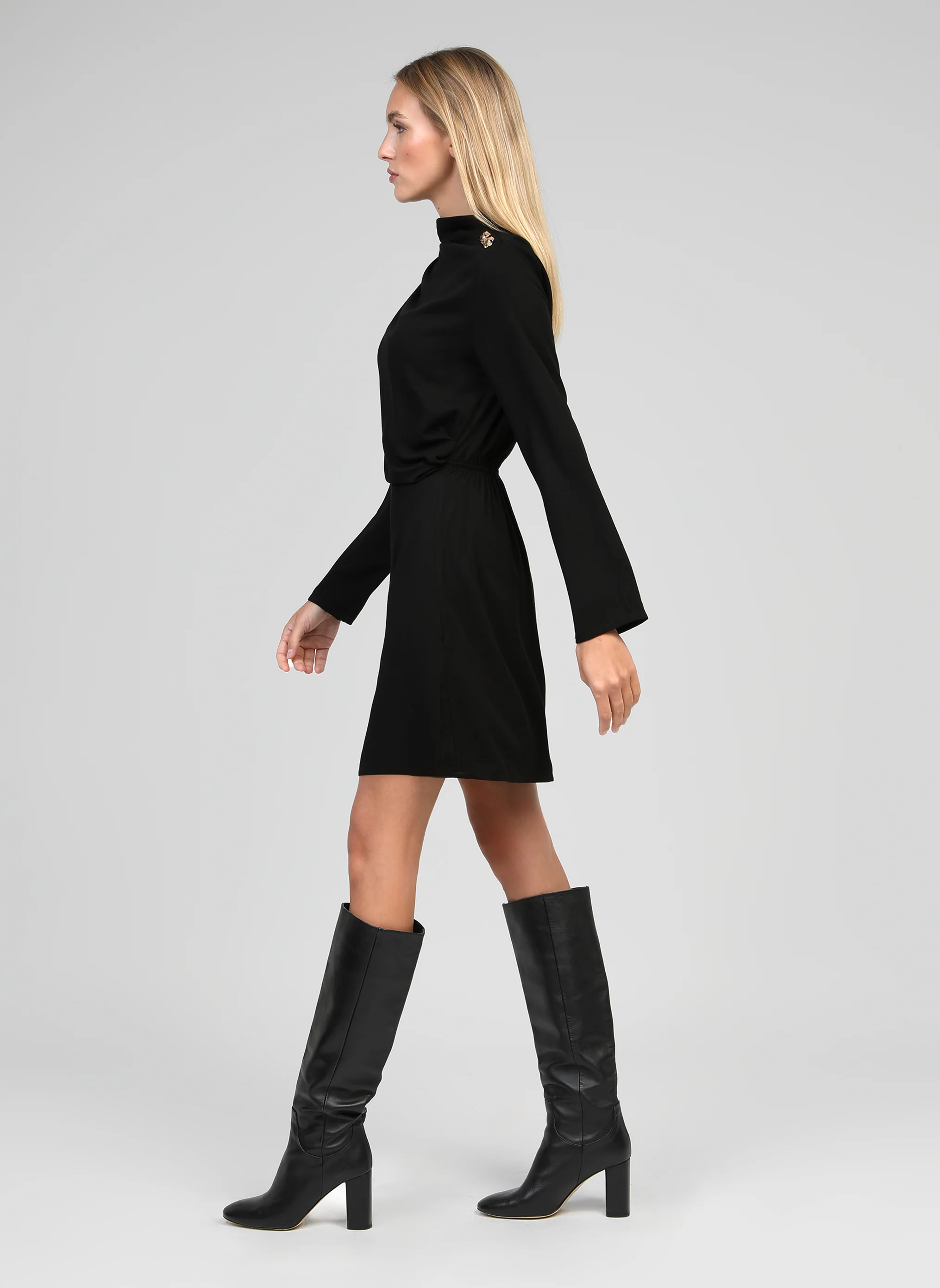 ROBE COURTE MANINON noir - Image 3