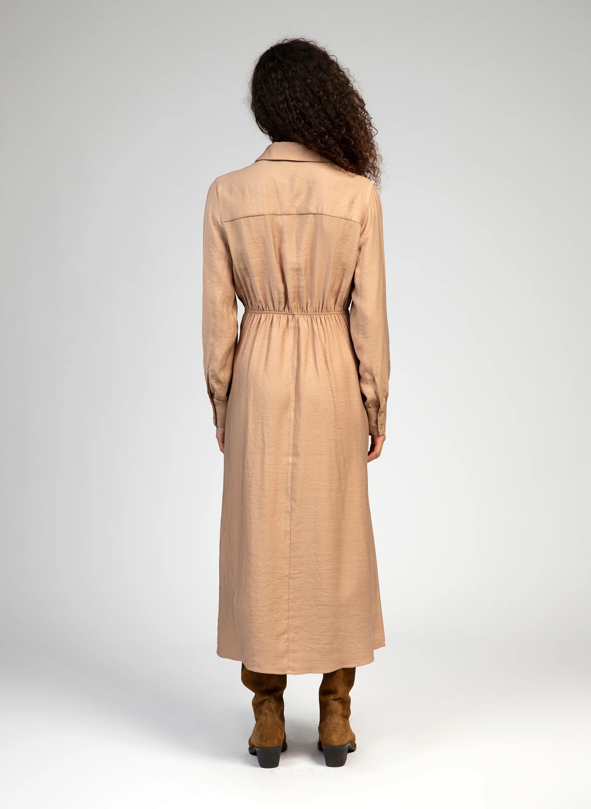 ROBE LONGUE MARBARA noisette - Image 5