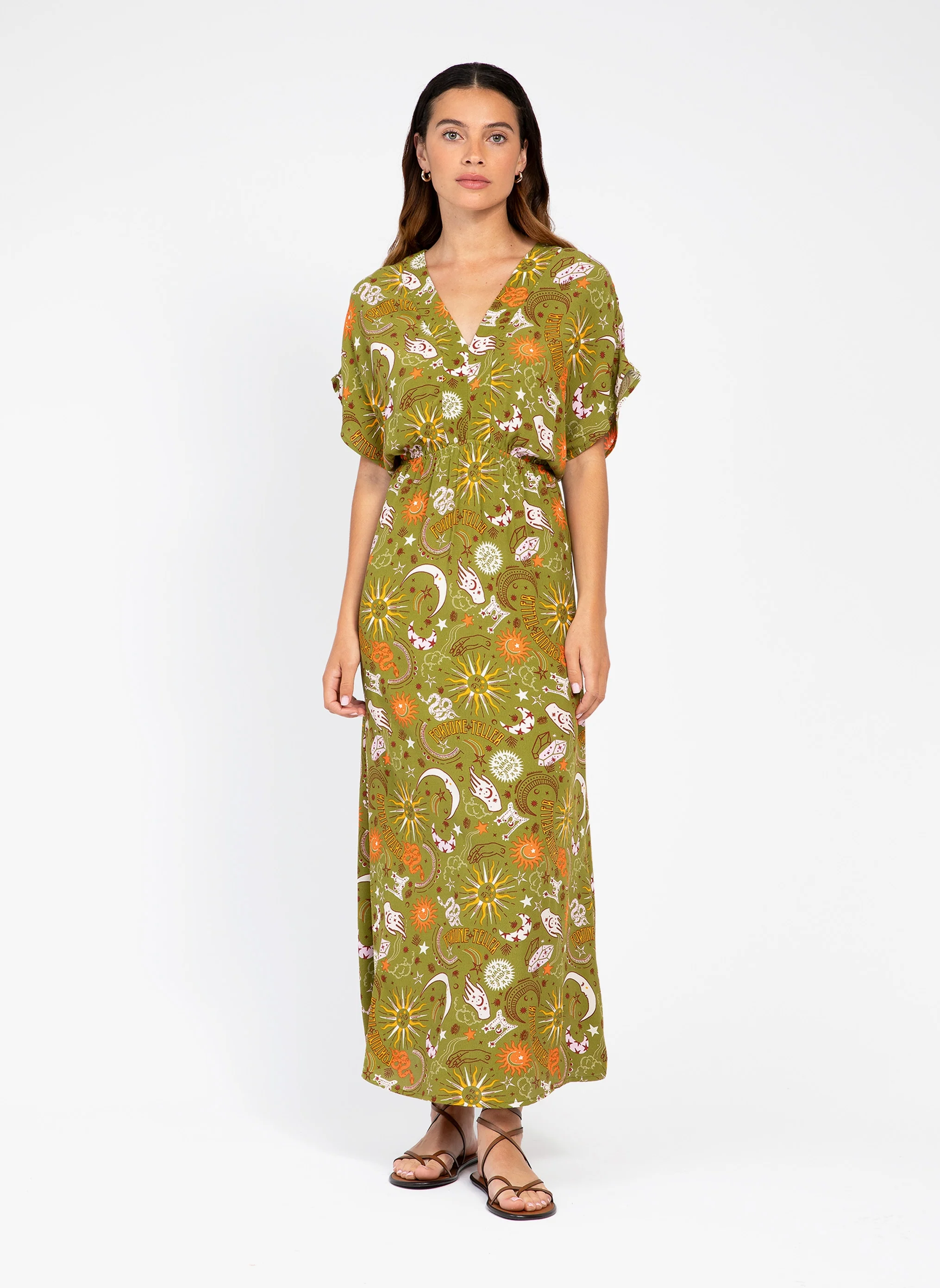 ROBE LONGUE MARINARA boheme olive