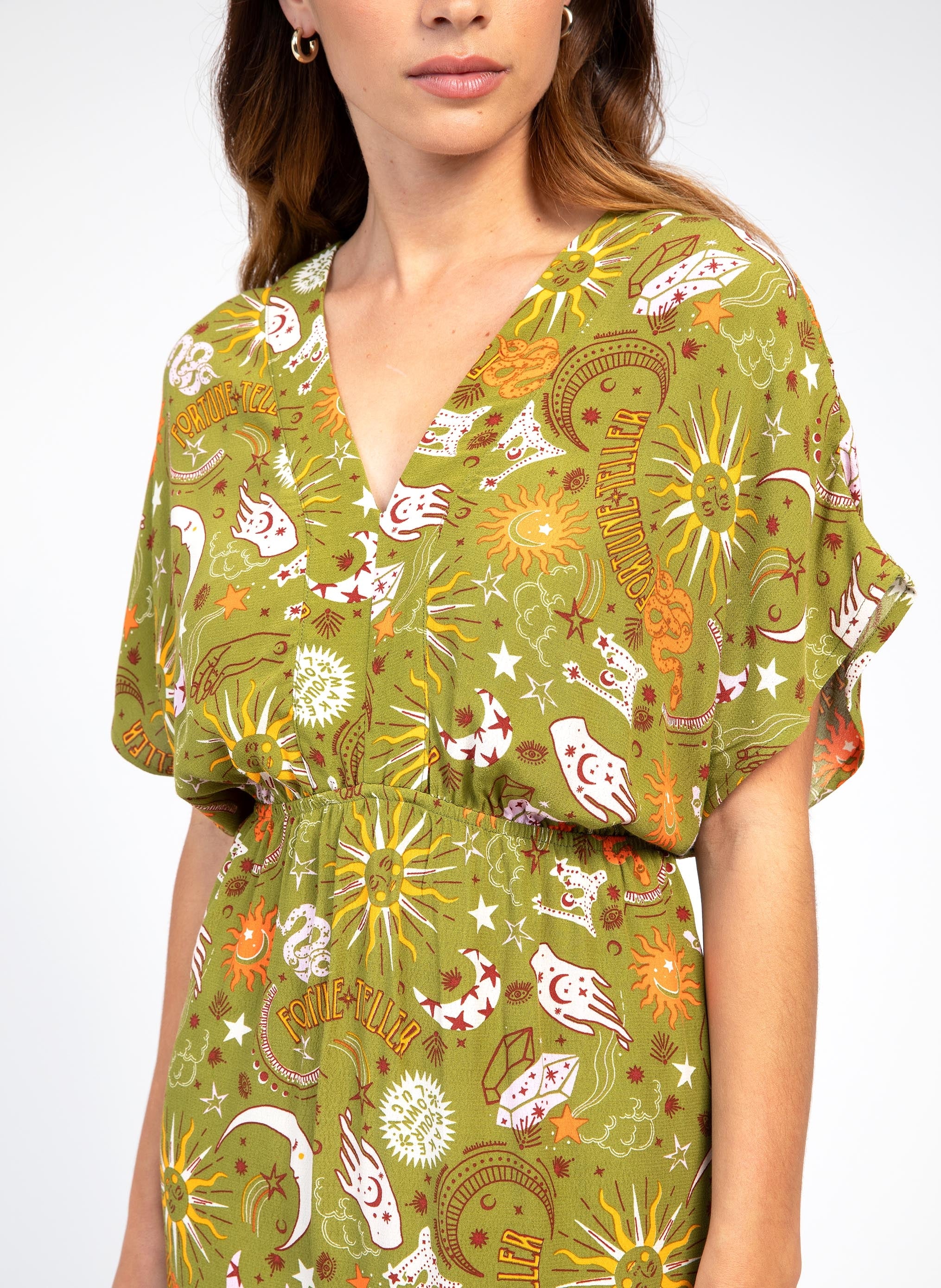 ROBE LONGUE MARINARA boheme olive - Image 2