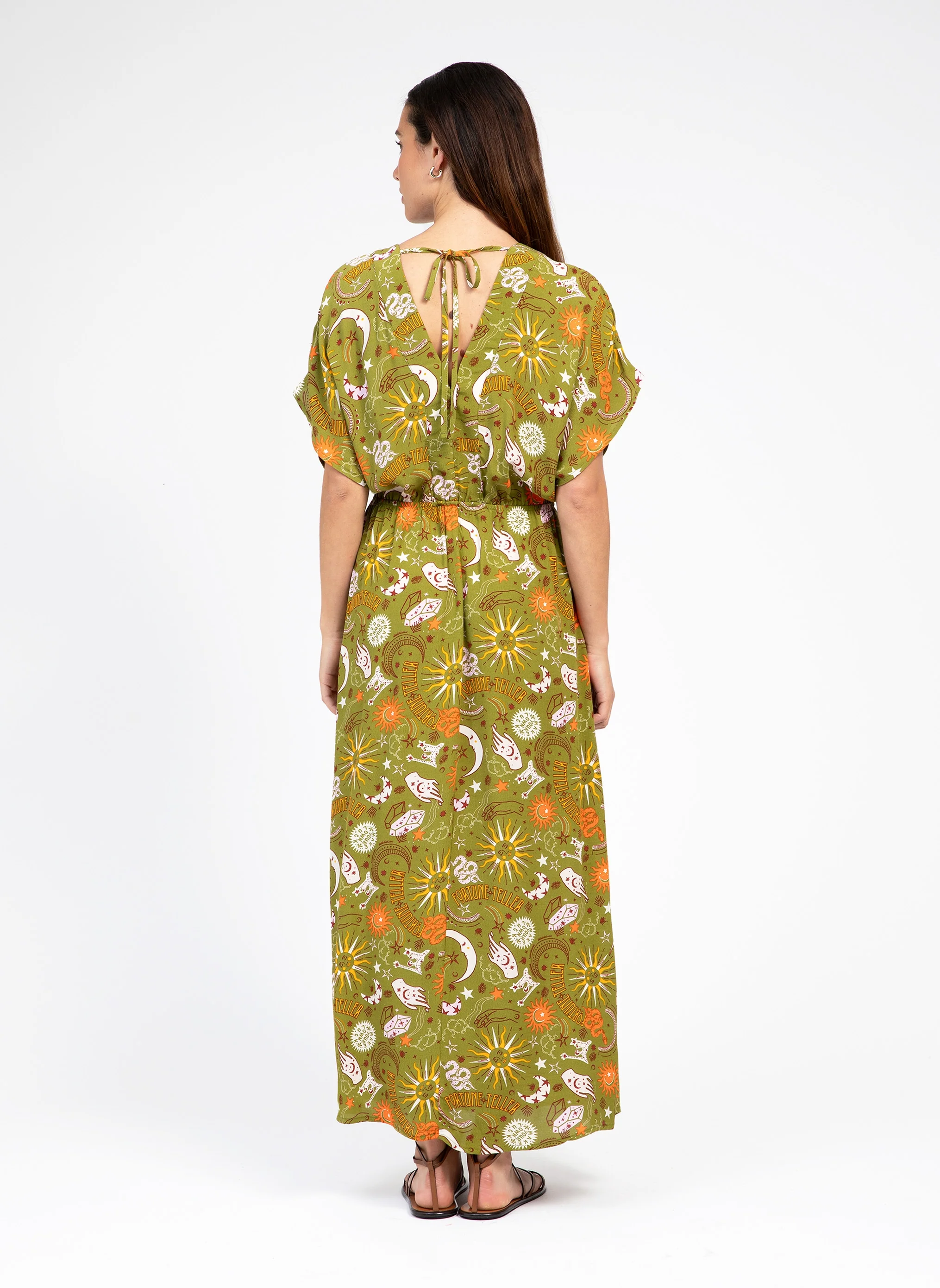 ROBE LONGUE MARINARA boheme olive - Image 5