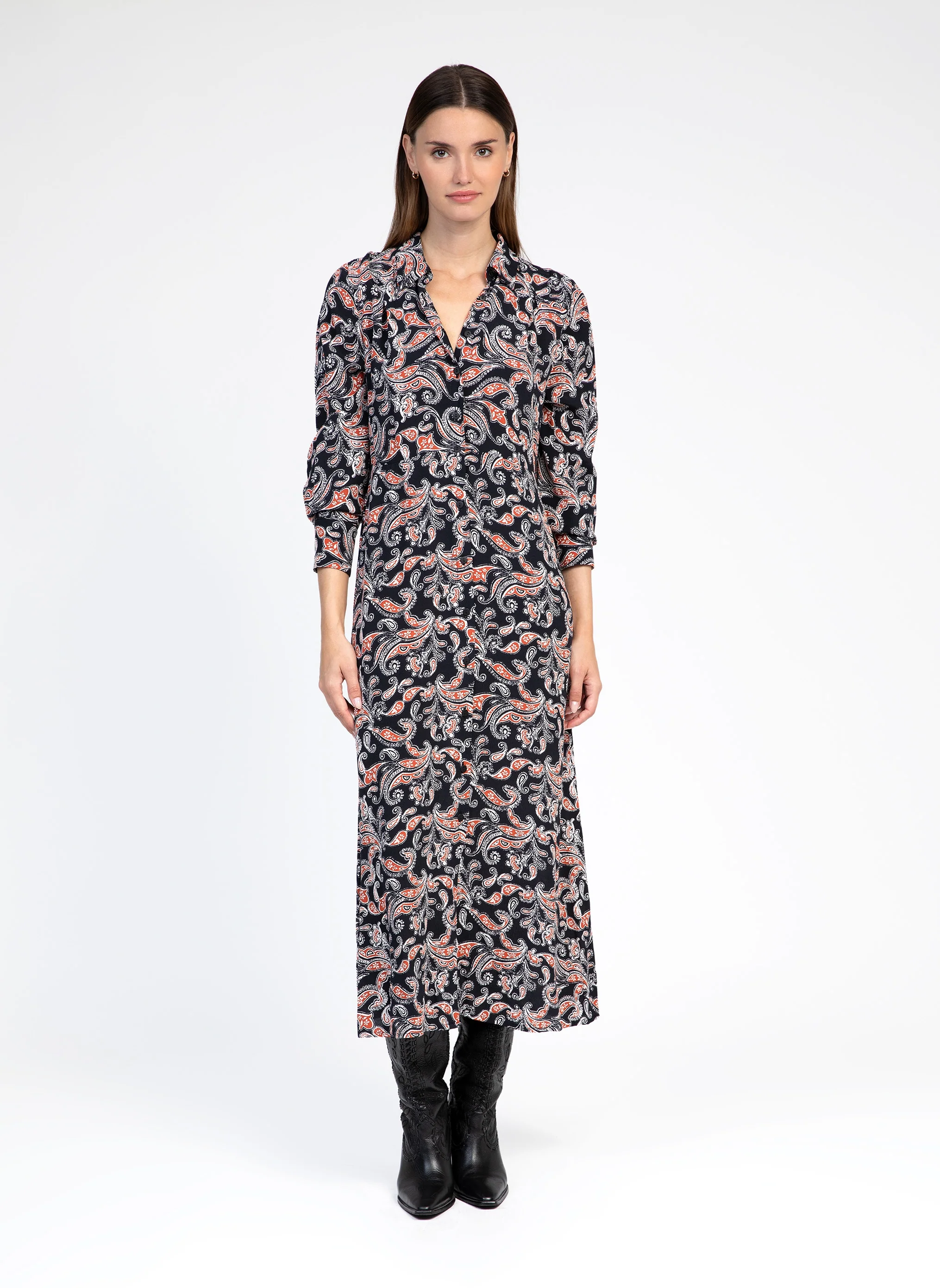ROBE LONGUE MARIZEAU bandini noir