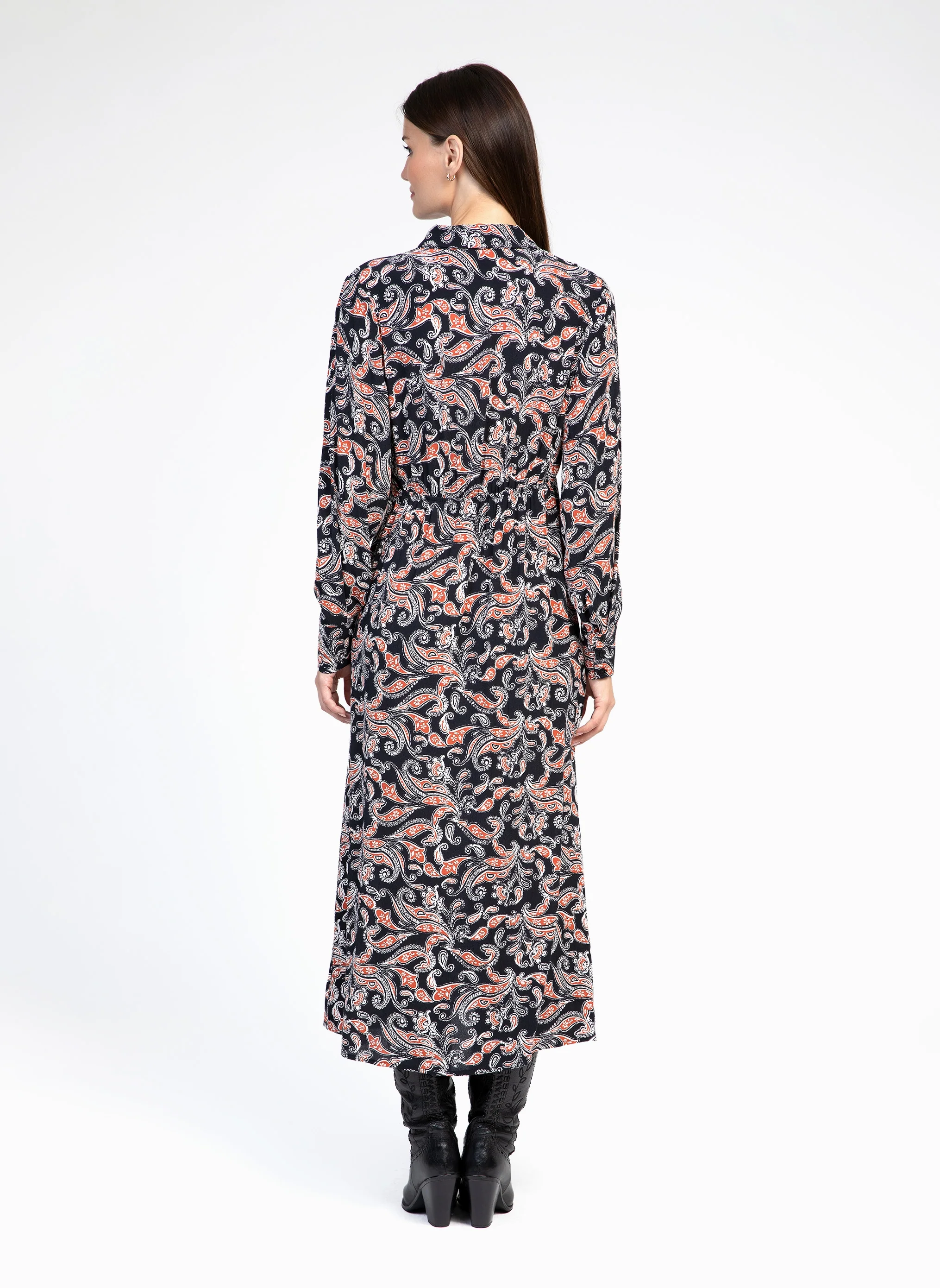 ROBE LONGUE MARIZEAU bandini noir - Image 4