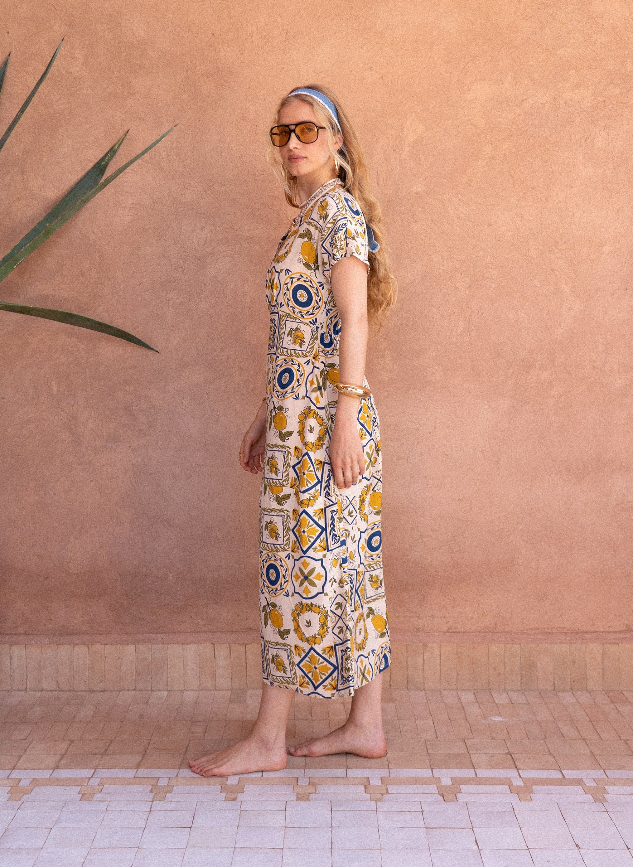ROBE LONGUE MEKIA rizzo bleu - Image 3