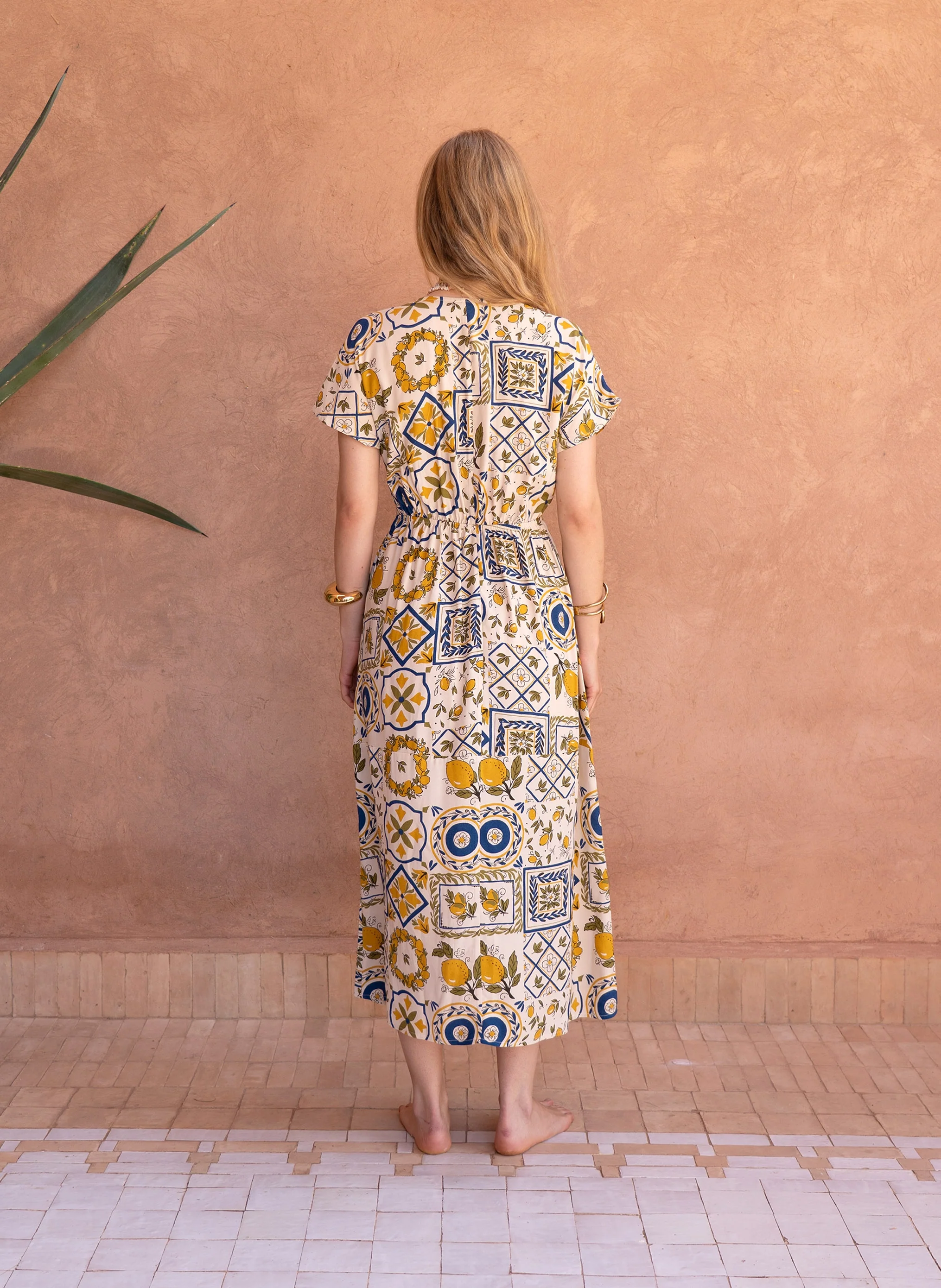 ROBE LONGUE MEKIA rizzo bleu - Image 4