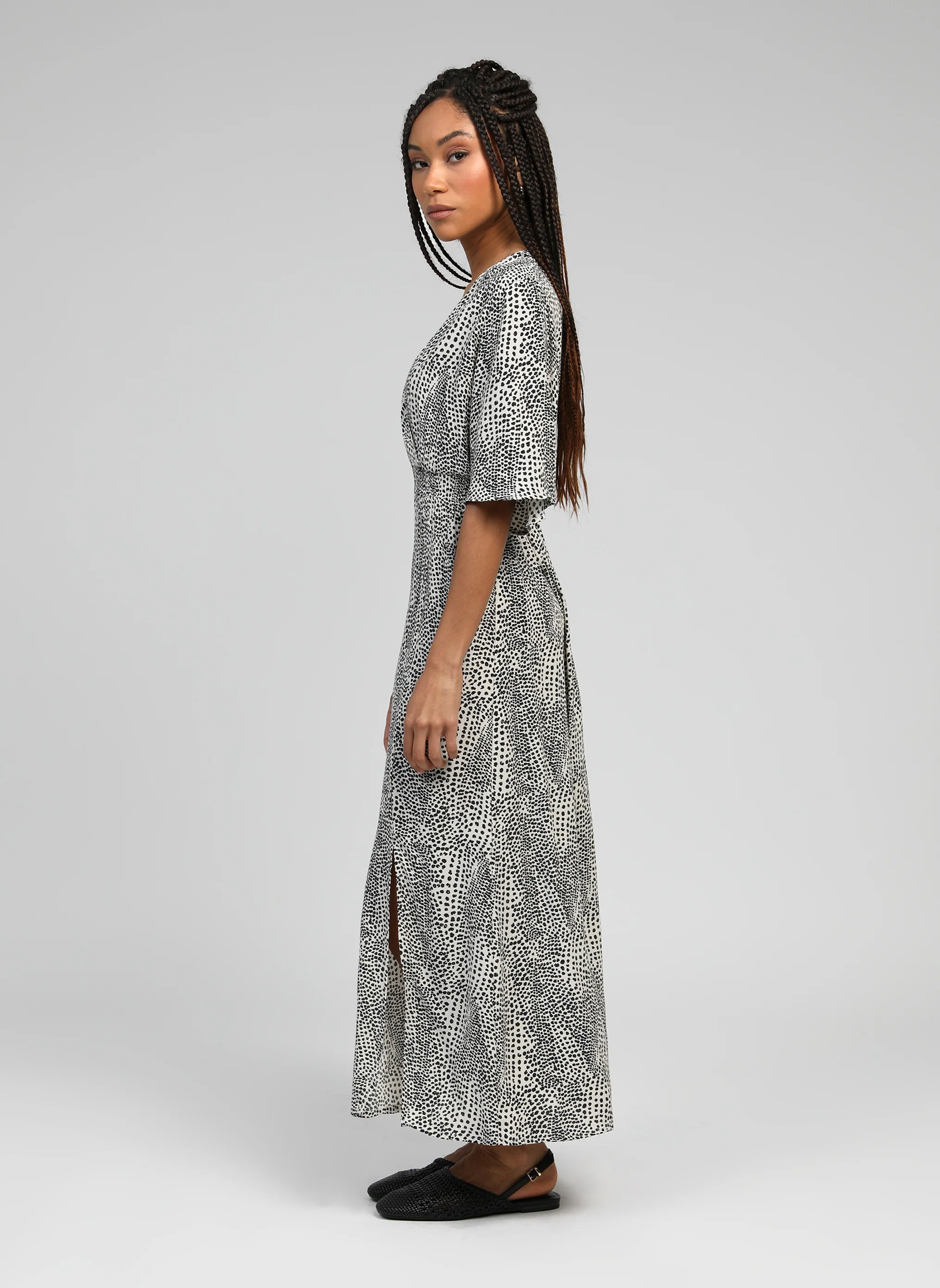 ROBE LONGUE MESUNA aurore ecru - Image 3