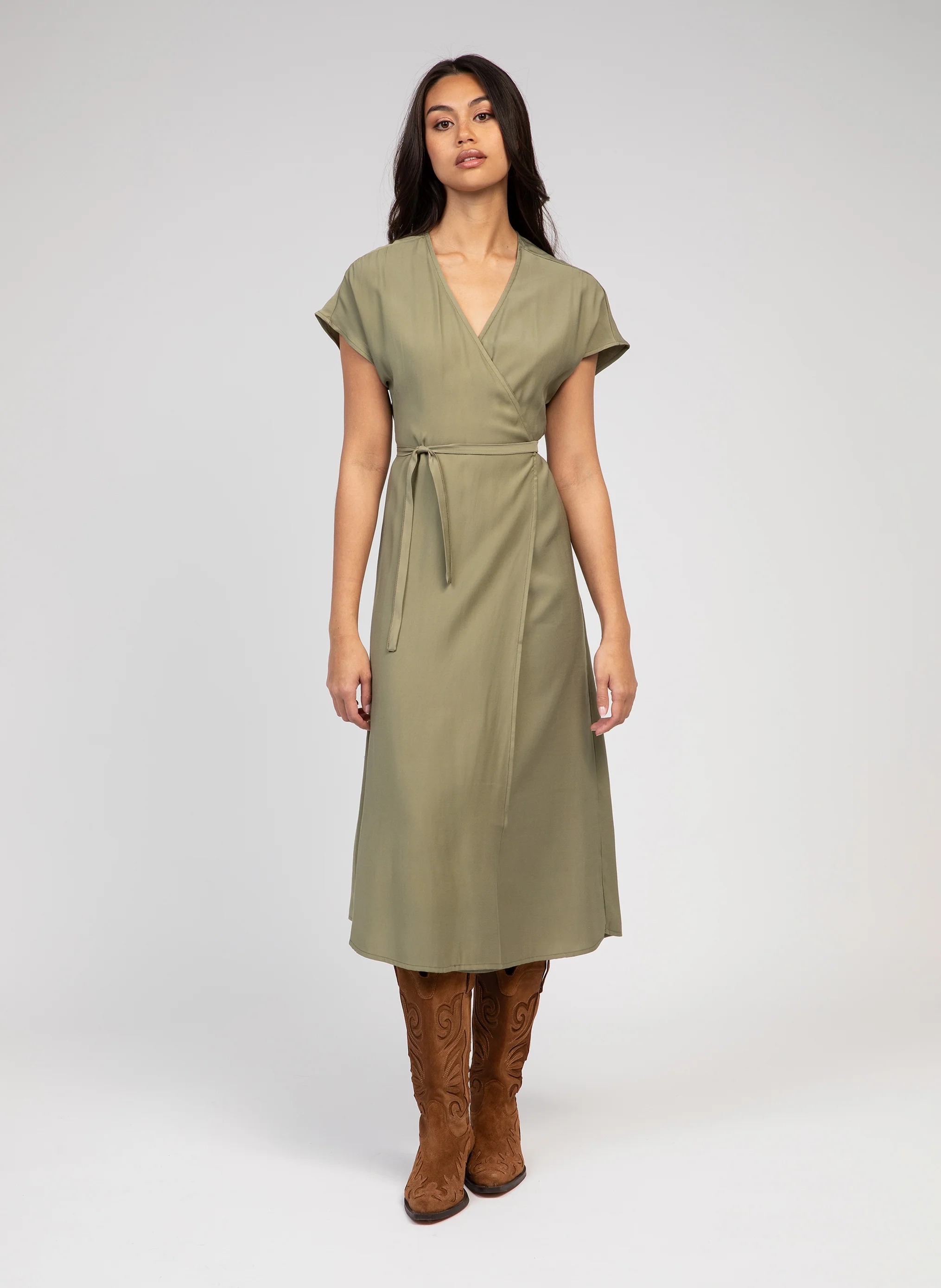 ROBE LONGUE MIKIMA militaire