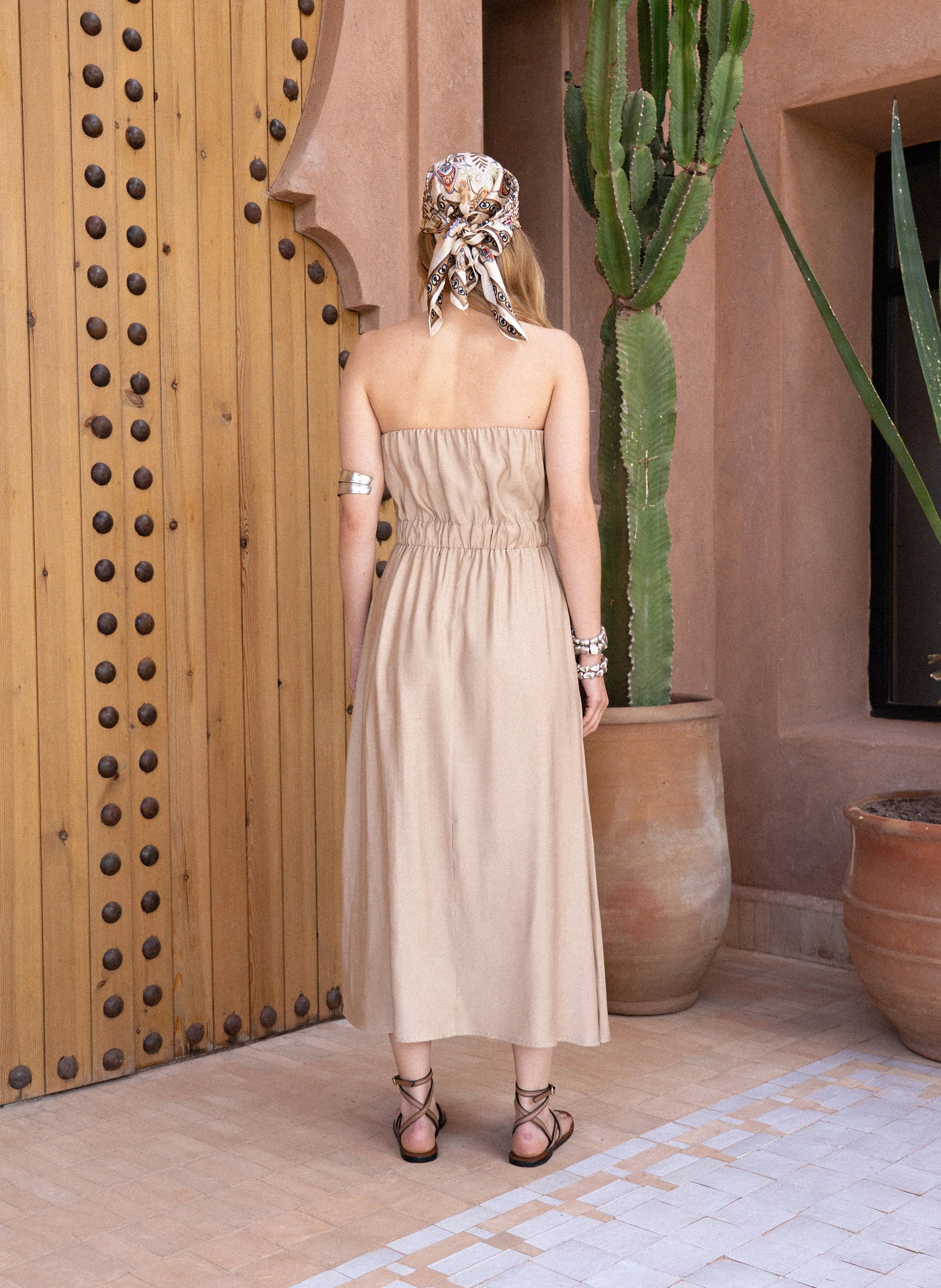 ROBE LONGUE MILIKA beige - Image 4