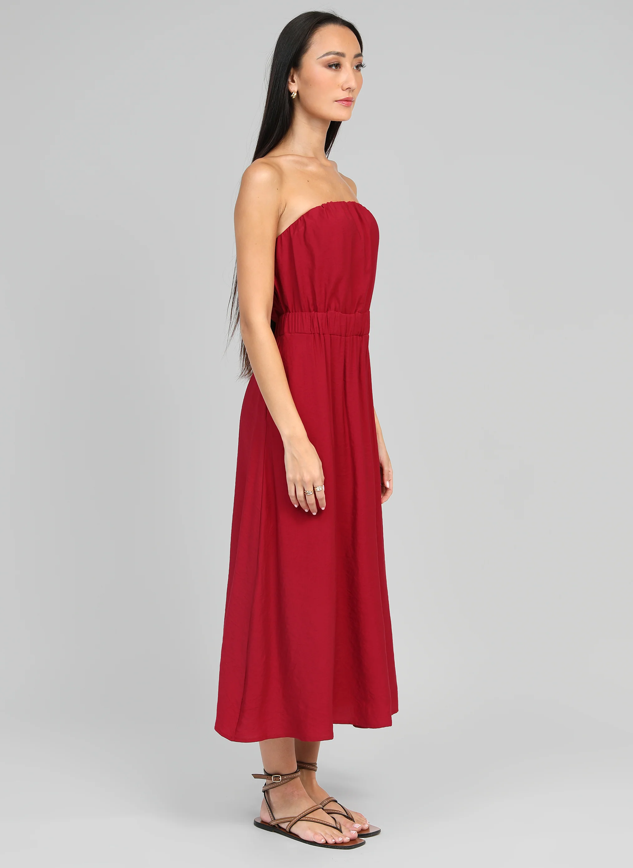 ROBE LONGUE MILIKA rouge - Image 3