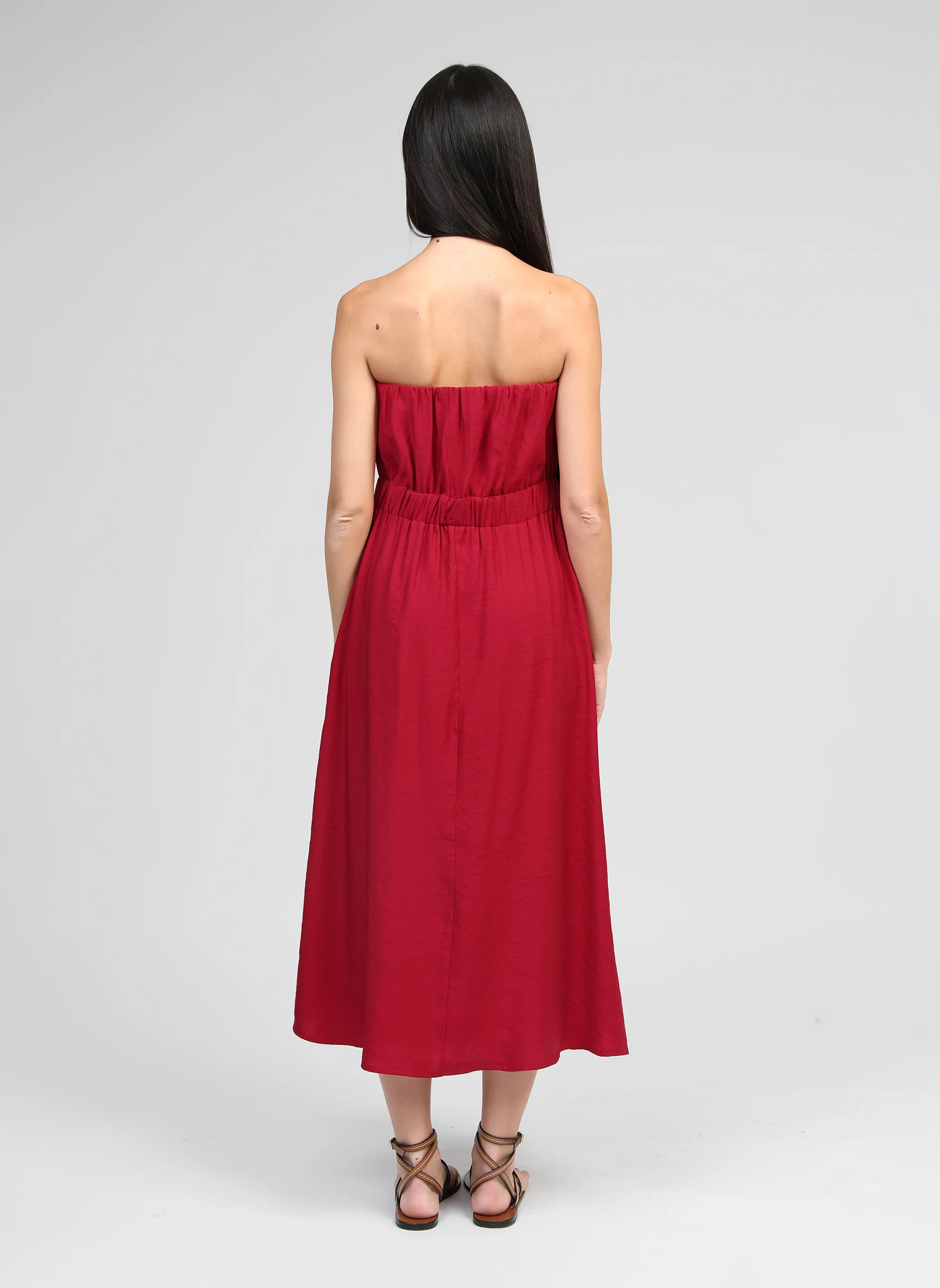 ROBE LONGUE MILIKA rouge - Image 4