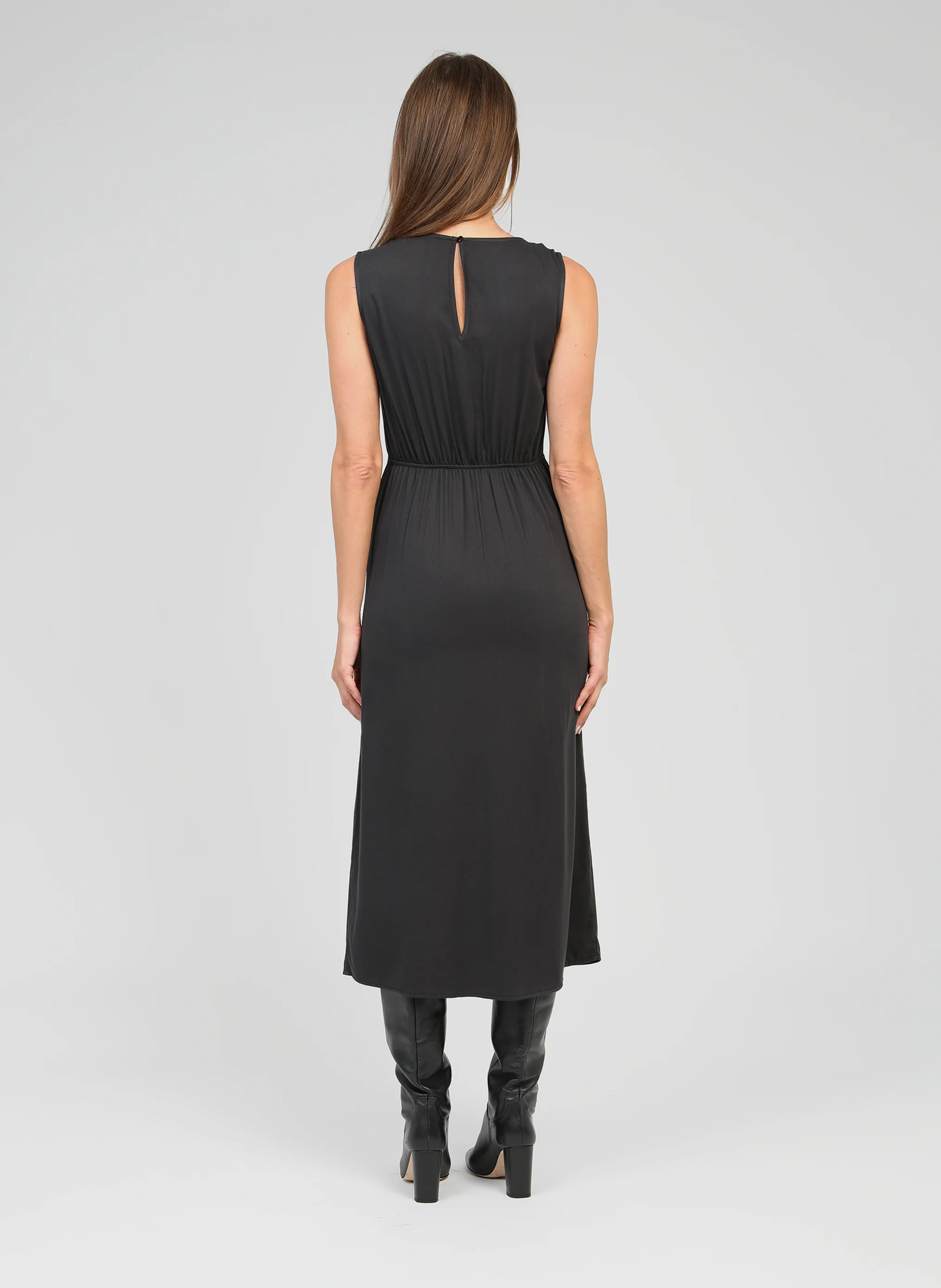 ROBE MIDI MYSTRAL carbone - Image 4