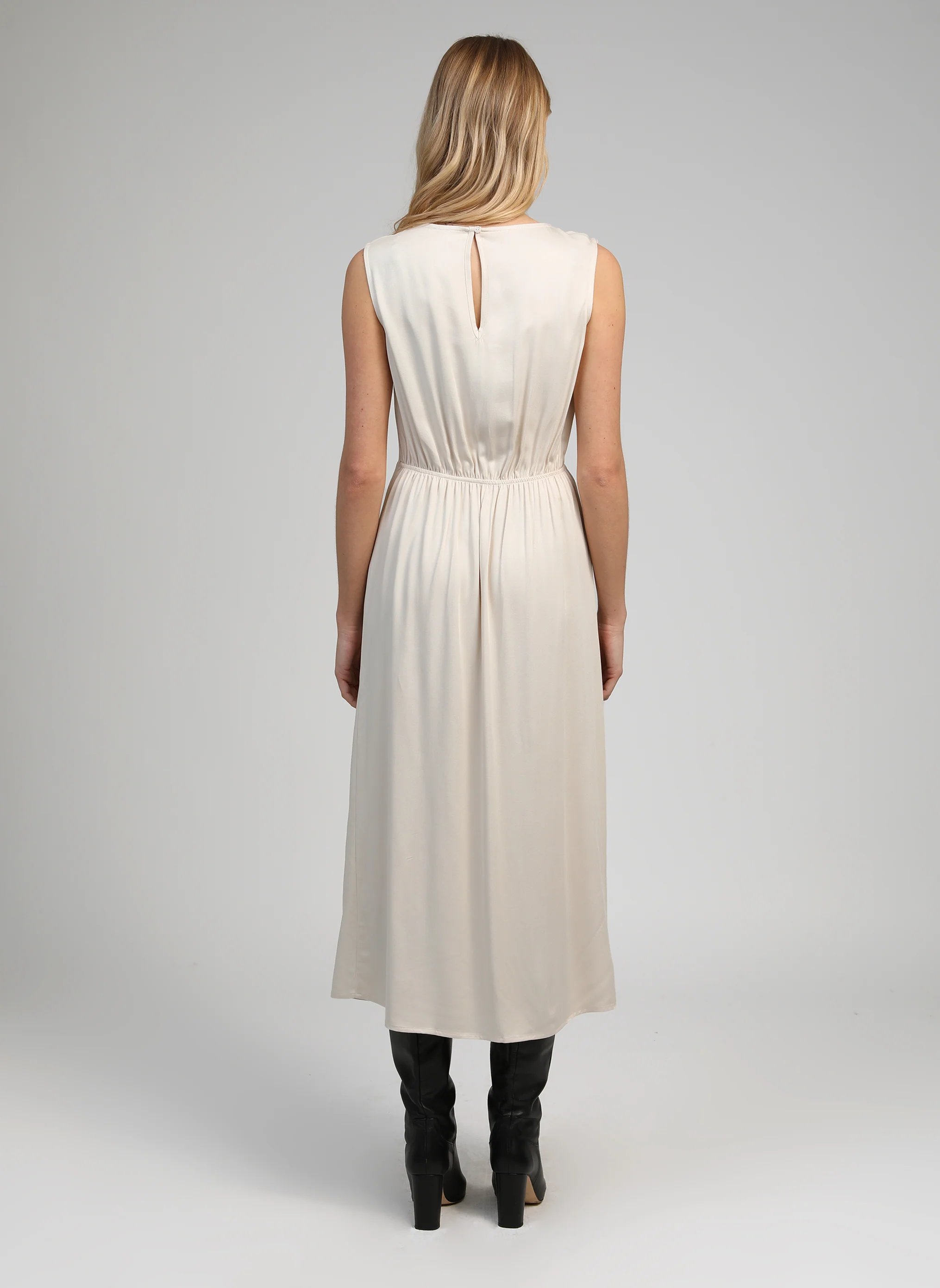 ROBE MIDI MYSTRAL ecru - Image 4