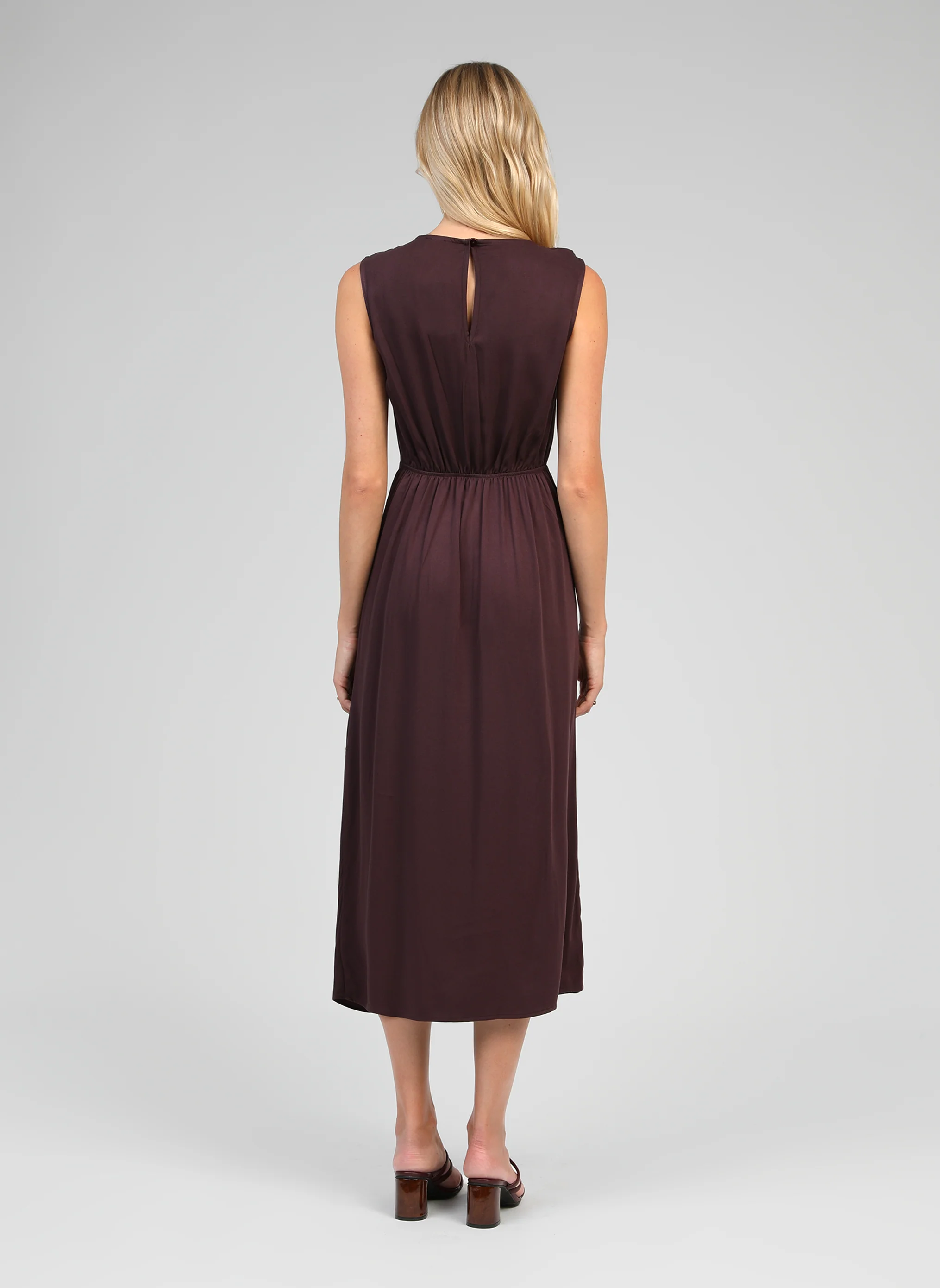 ROBE MIDI MYSTRAL wine - Image 4