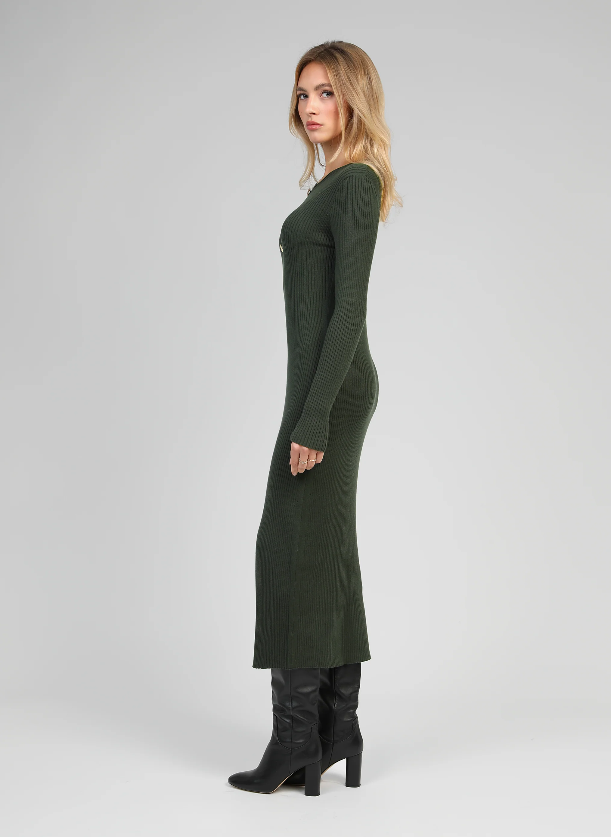 ROBE LONGUE NADIA kaki - Image 3