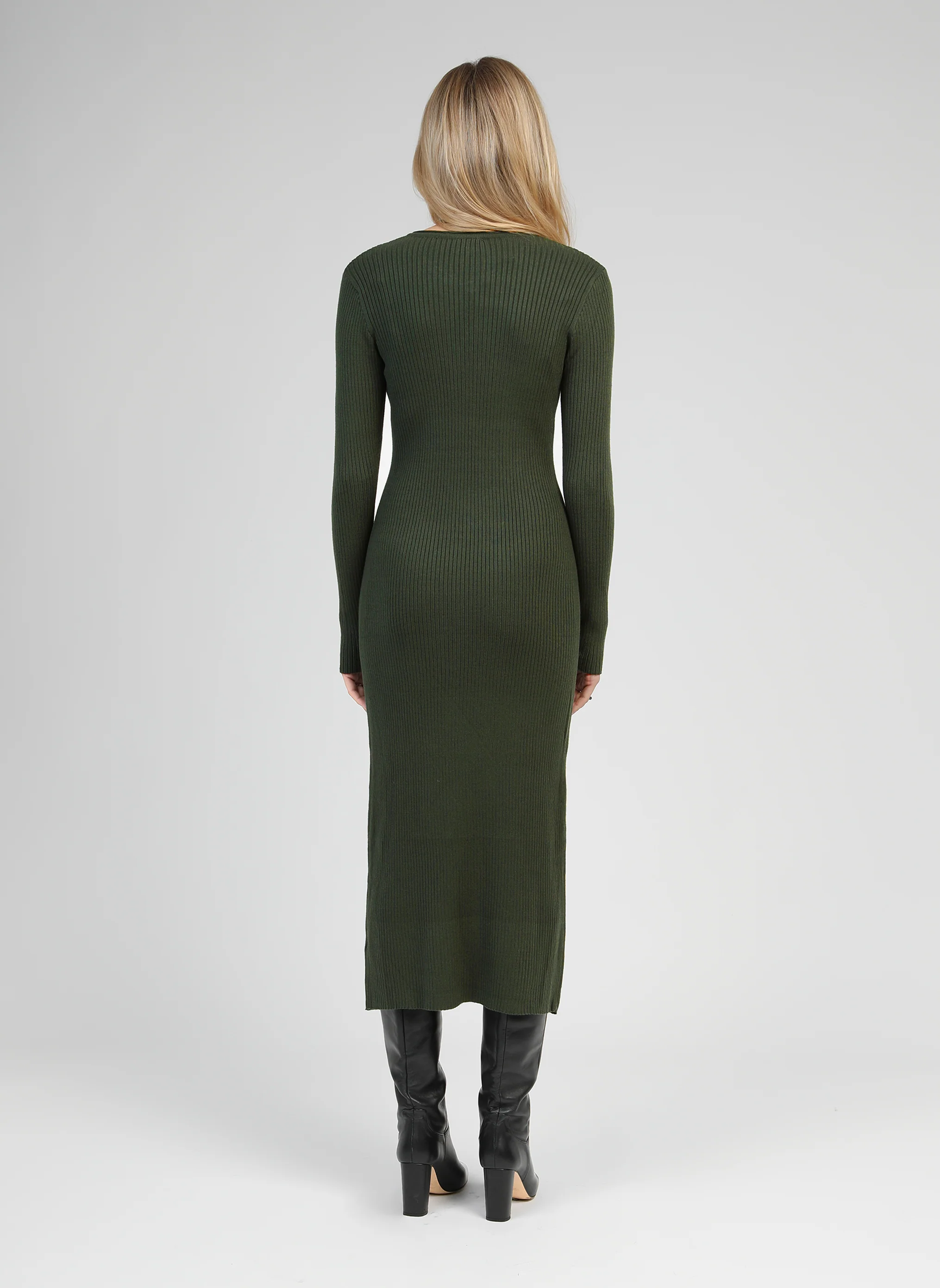ROBE LONGUE NADIA kaki - Image 4