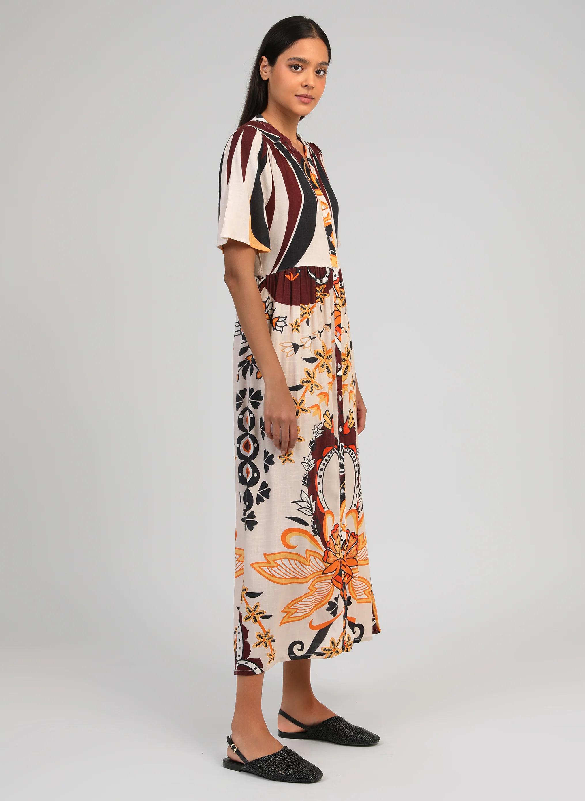 ROBE LONGUE OBEMIA clever ecru - Image 3