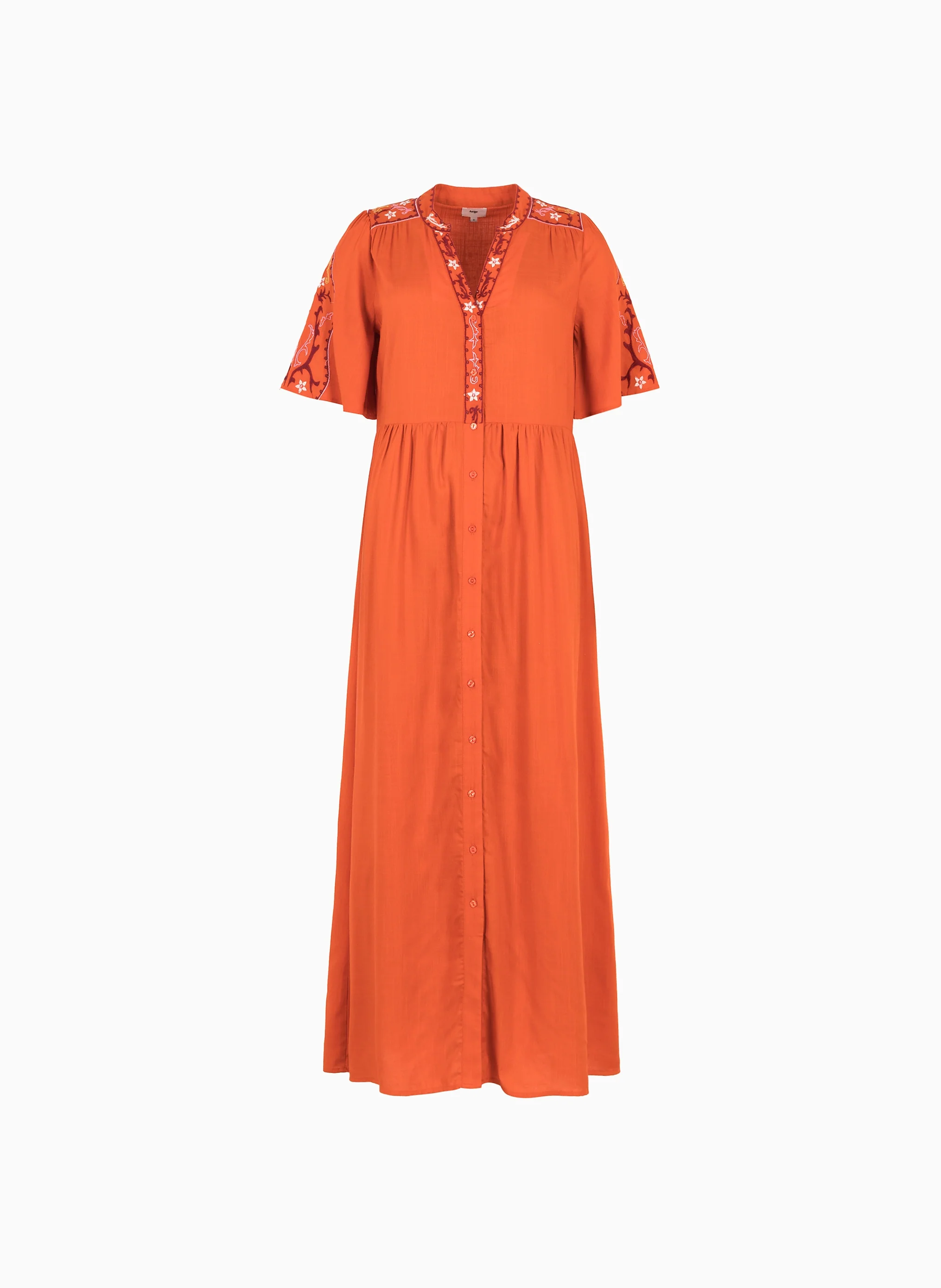 ROBE LONGUE OBEMY orange - Image 5