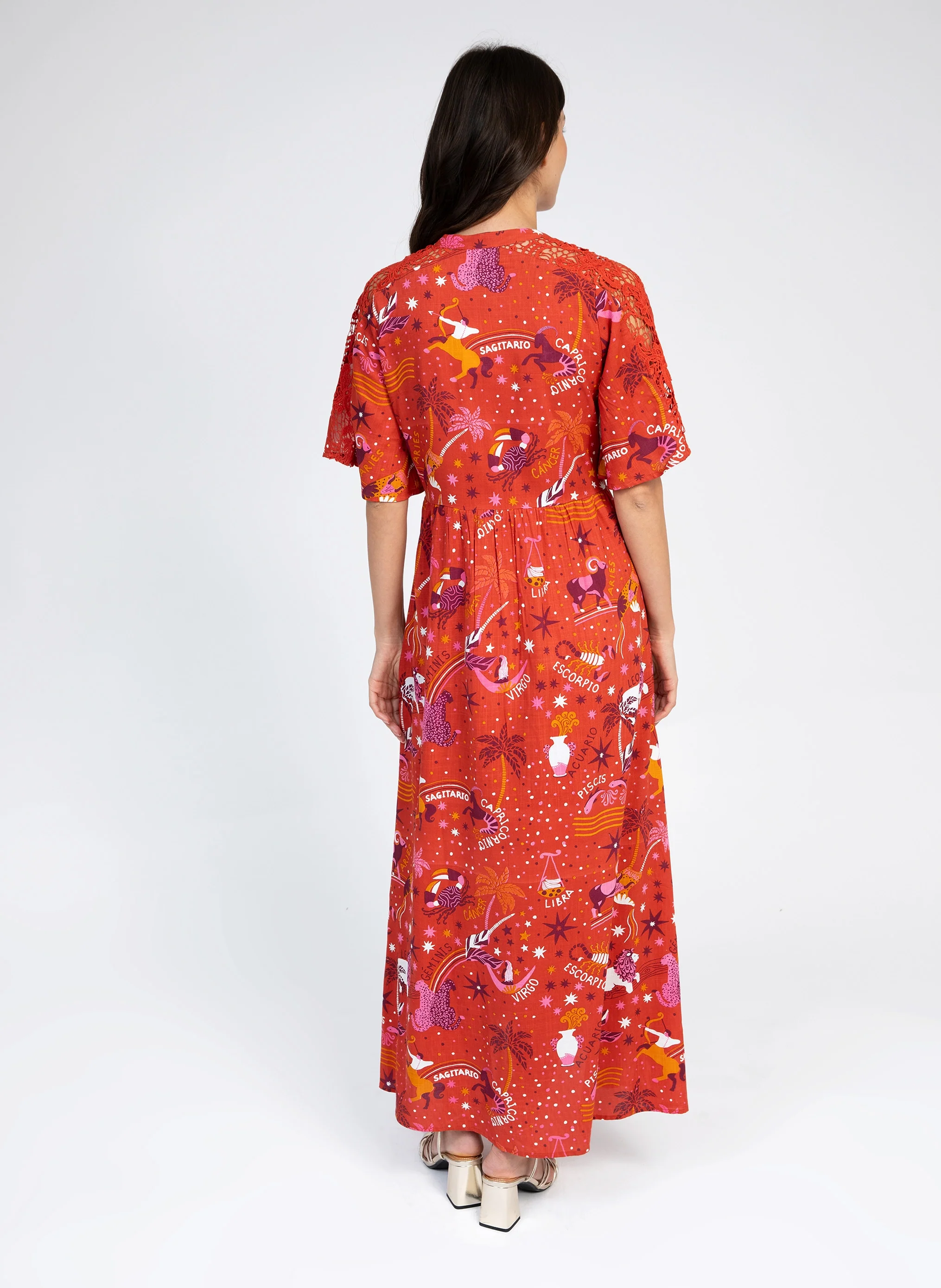 ROBE LONGUE ODEMY circus rouge - Image 4