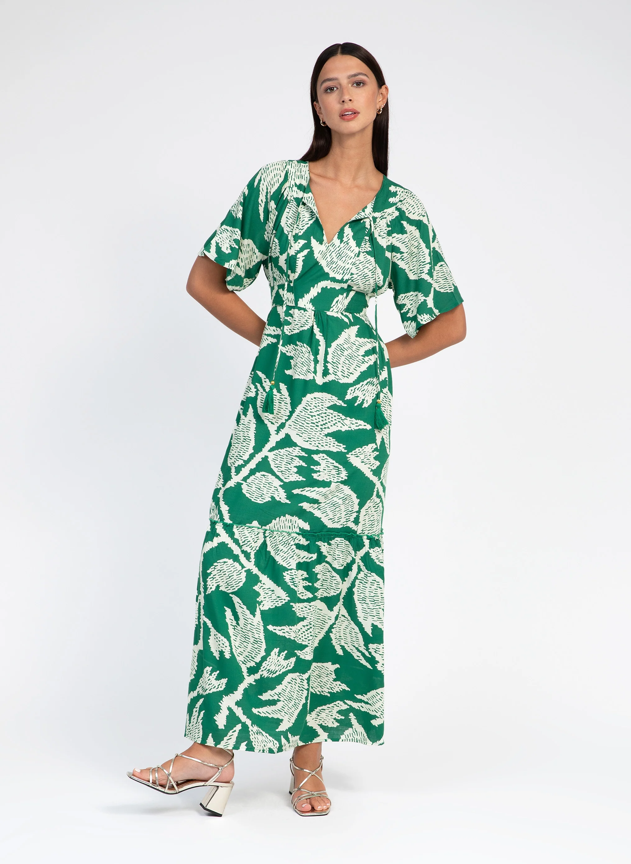 ROBE LONGUE ODIAS nabilo vert