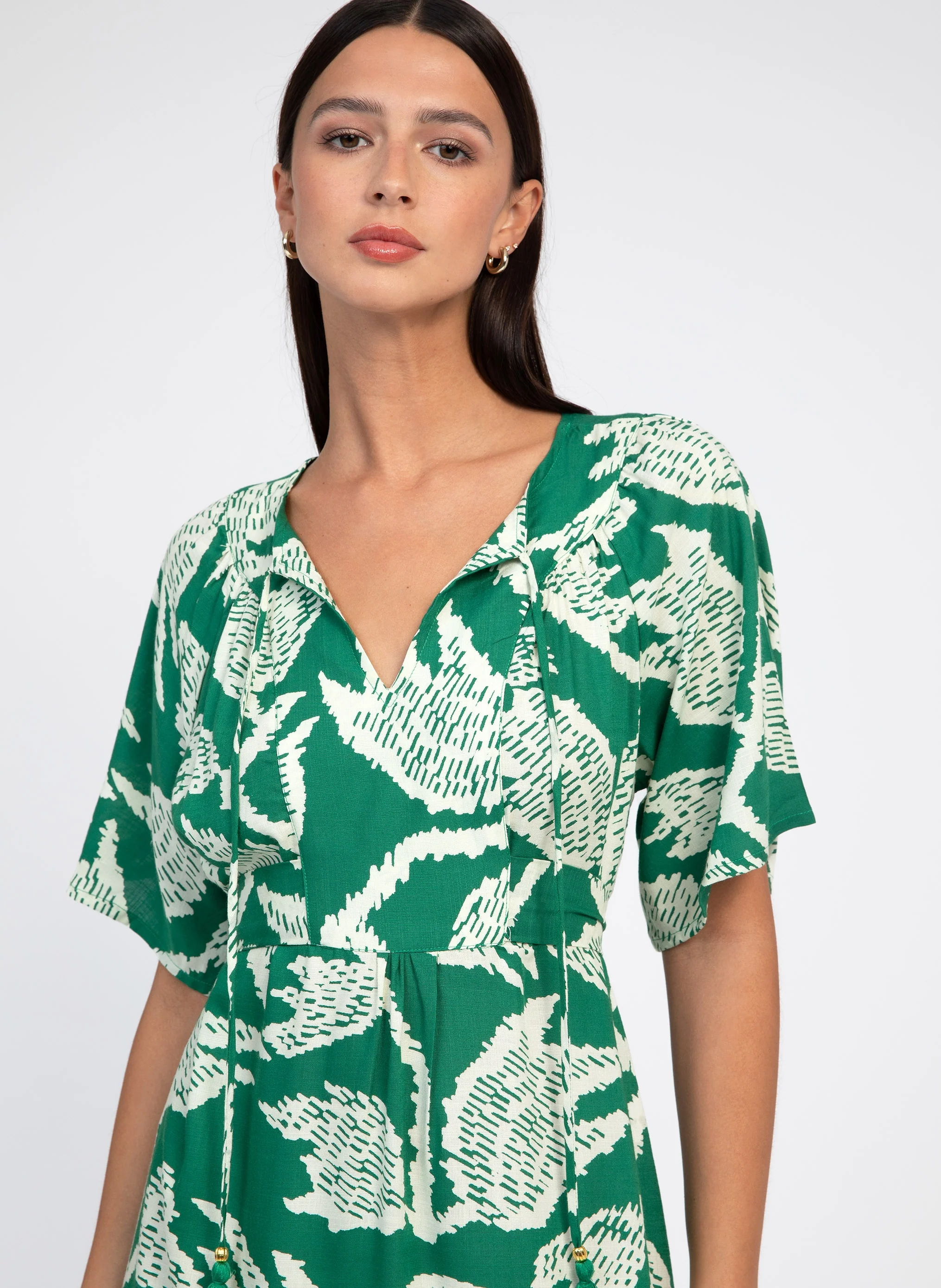 ROBE LONGUE ODIAS nabilo vert - Image 2