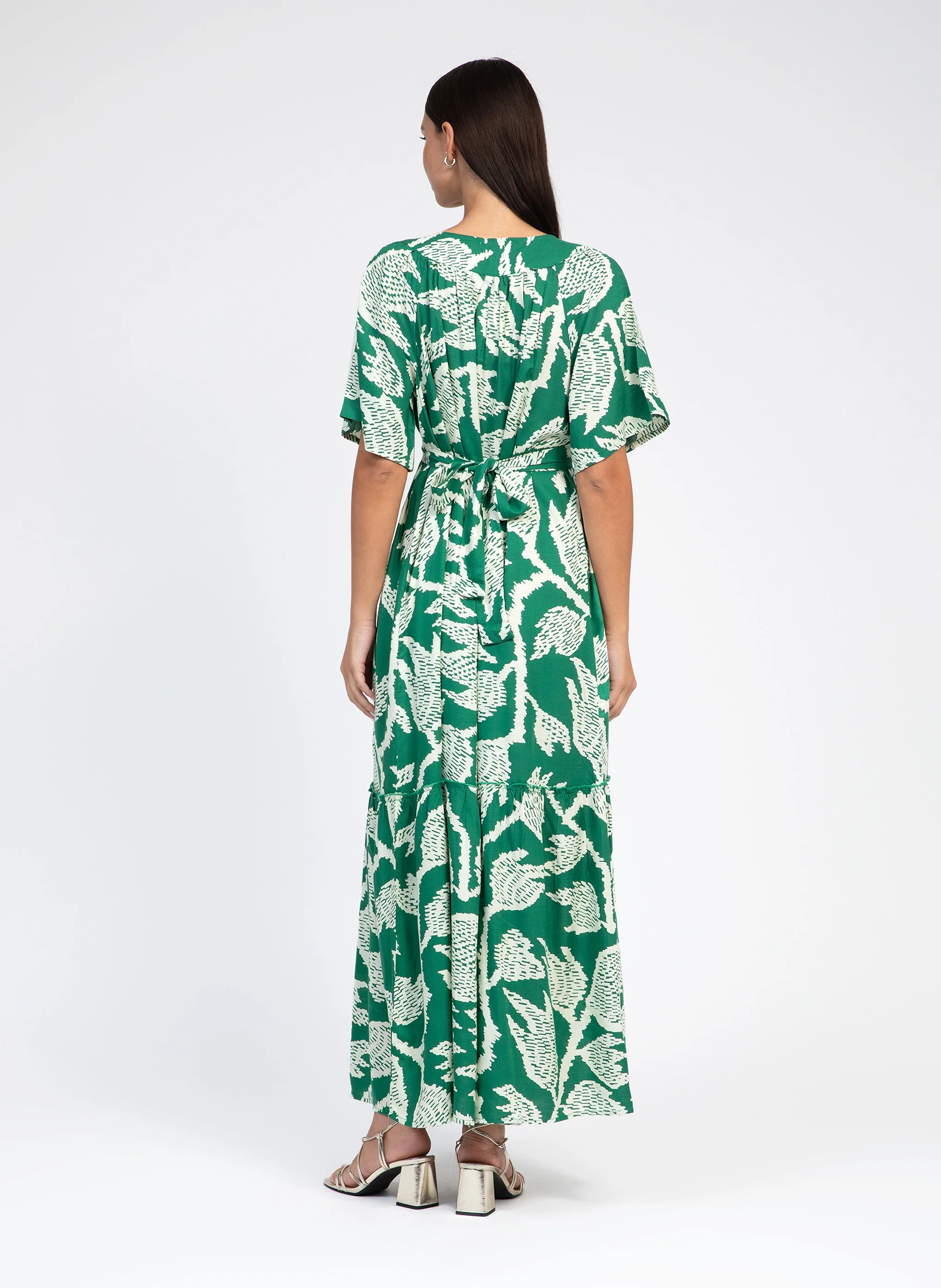 ROBE LONGUE ODIAS nabilo vert - Image 4