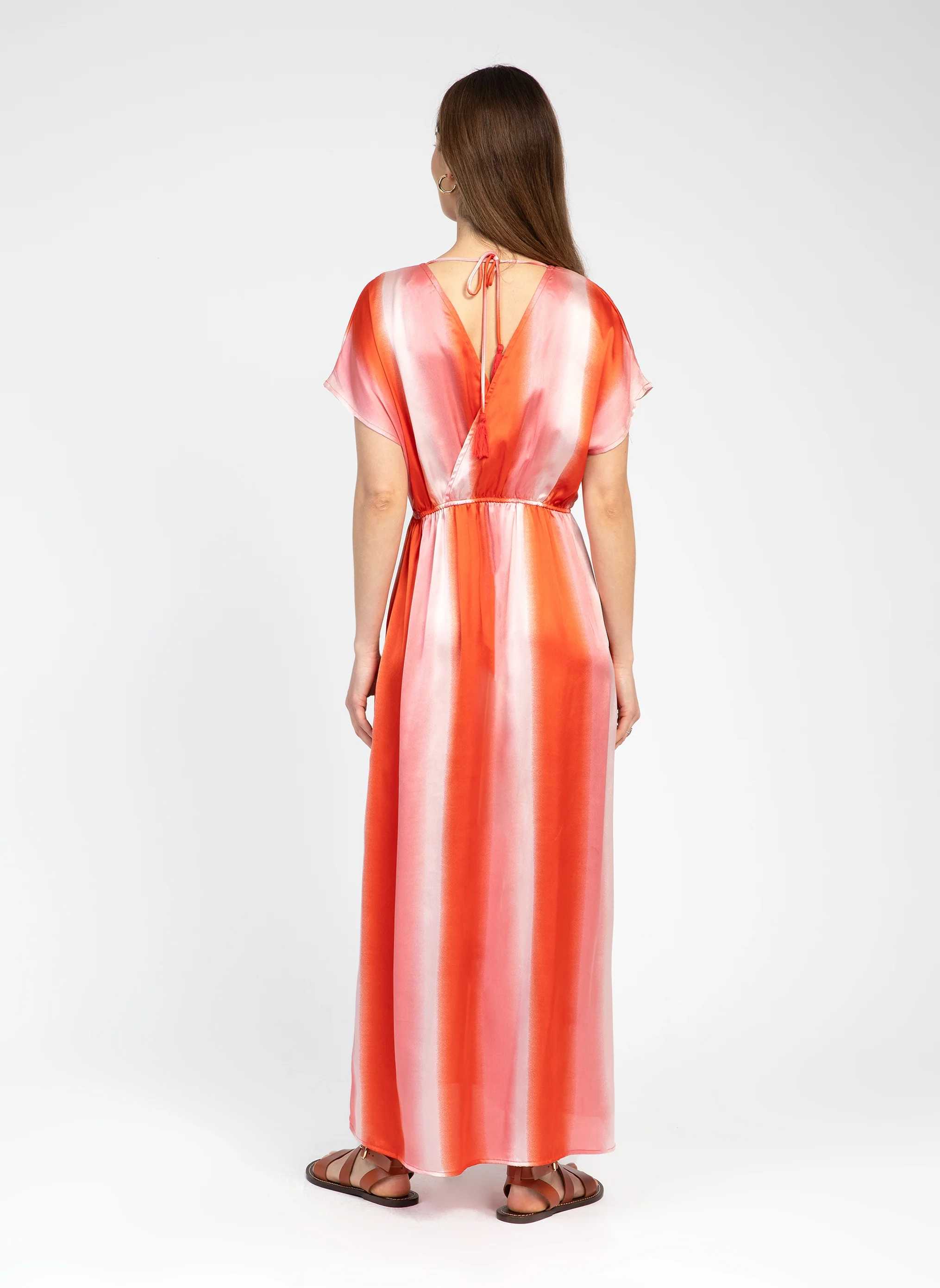 ROBE LONGUE ODIVINE corail - Image 5